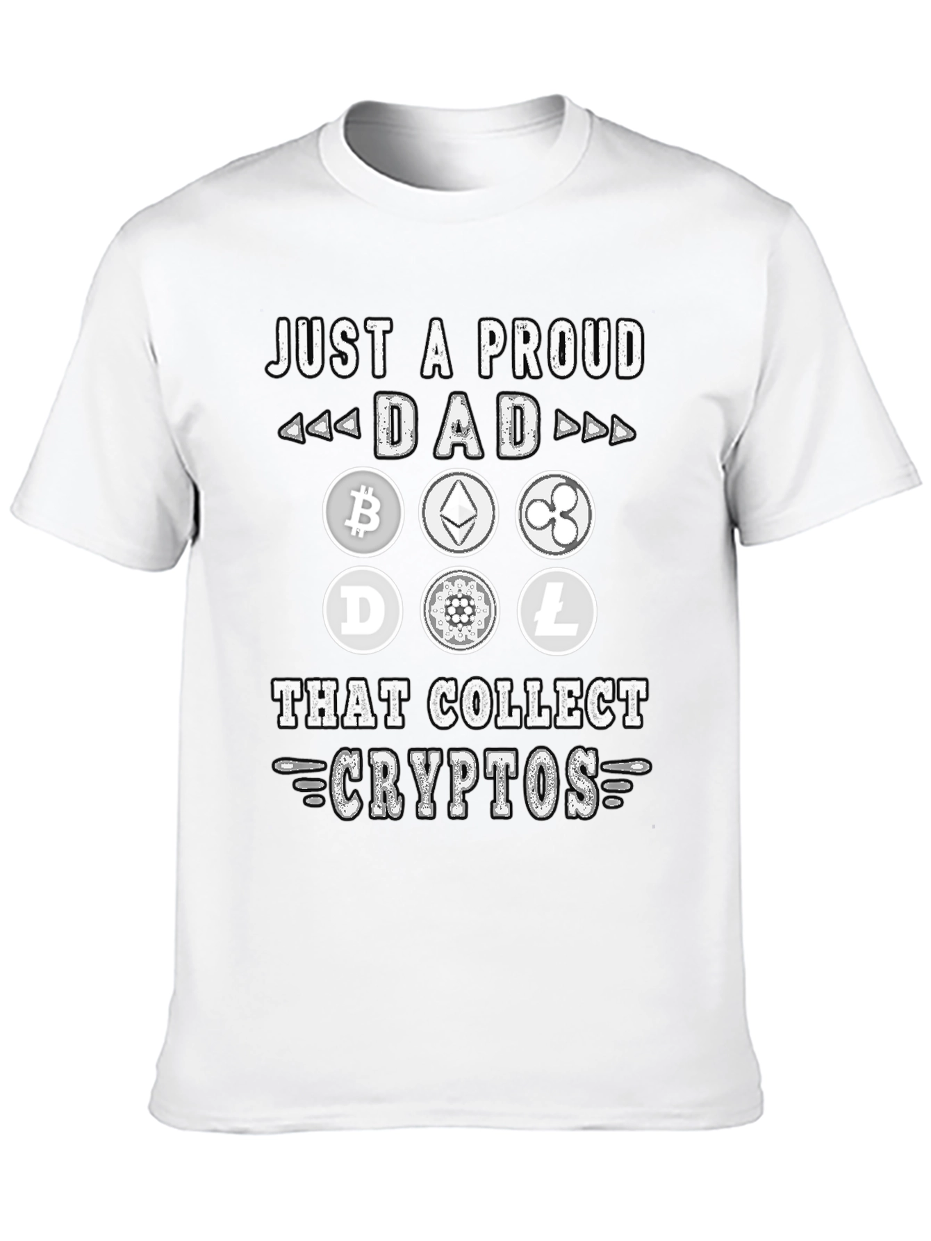 Proud Dad Crypto Collector Graphic T-Shirt