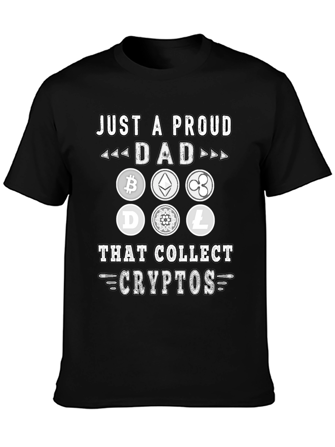 Proud Dad Crypto Collector Graphic T-Shirt