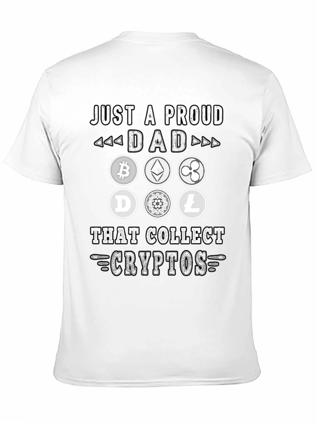 Proud Dad Crypto Collector Graphic T-Shirt