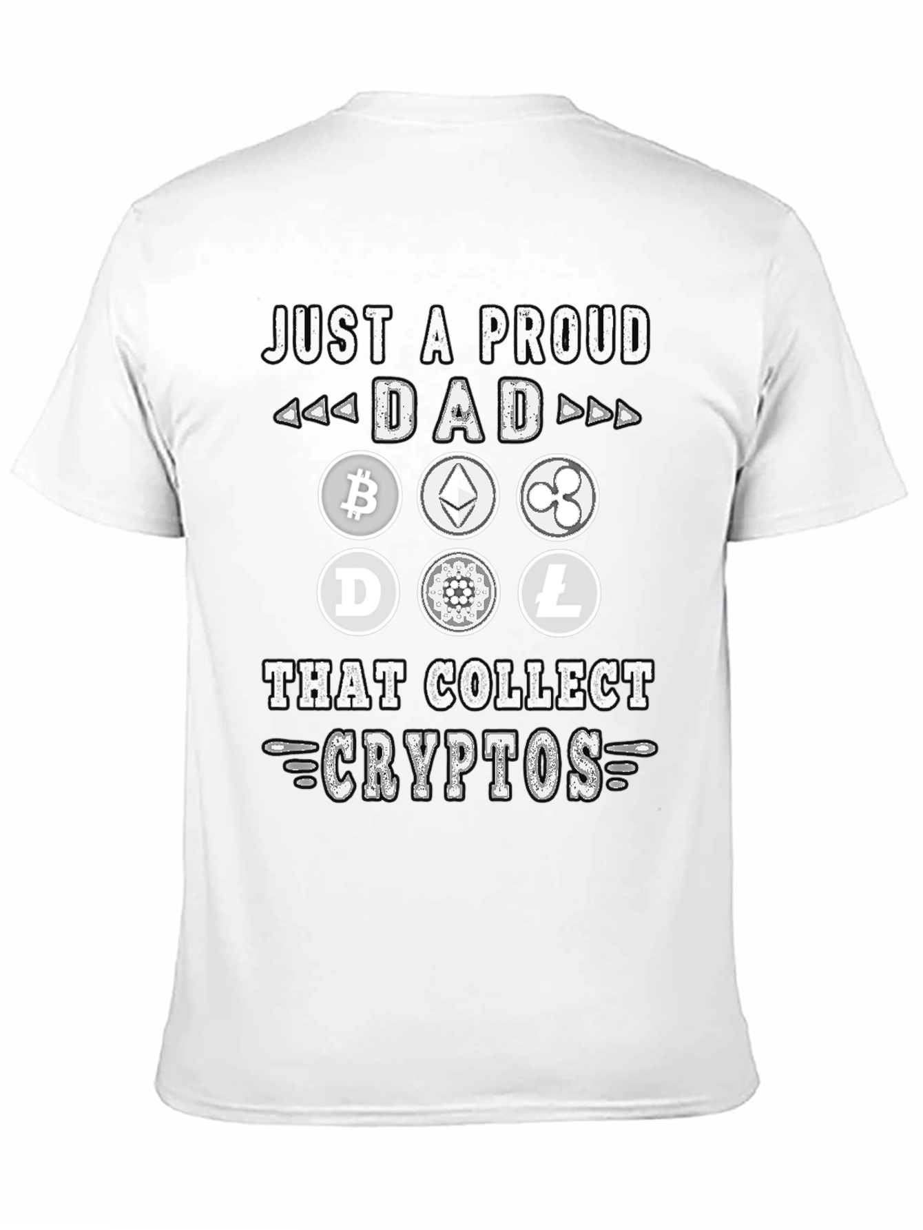 Proud Dad Crypto Collector Graphic T-Shirt