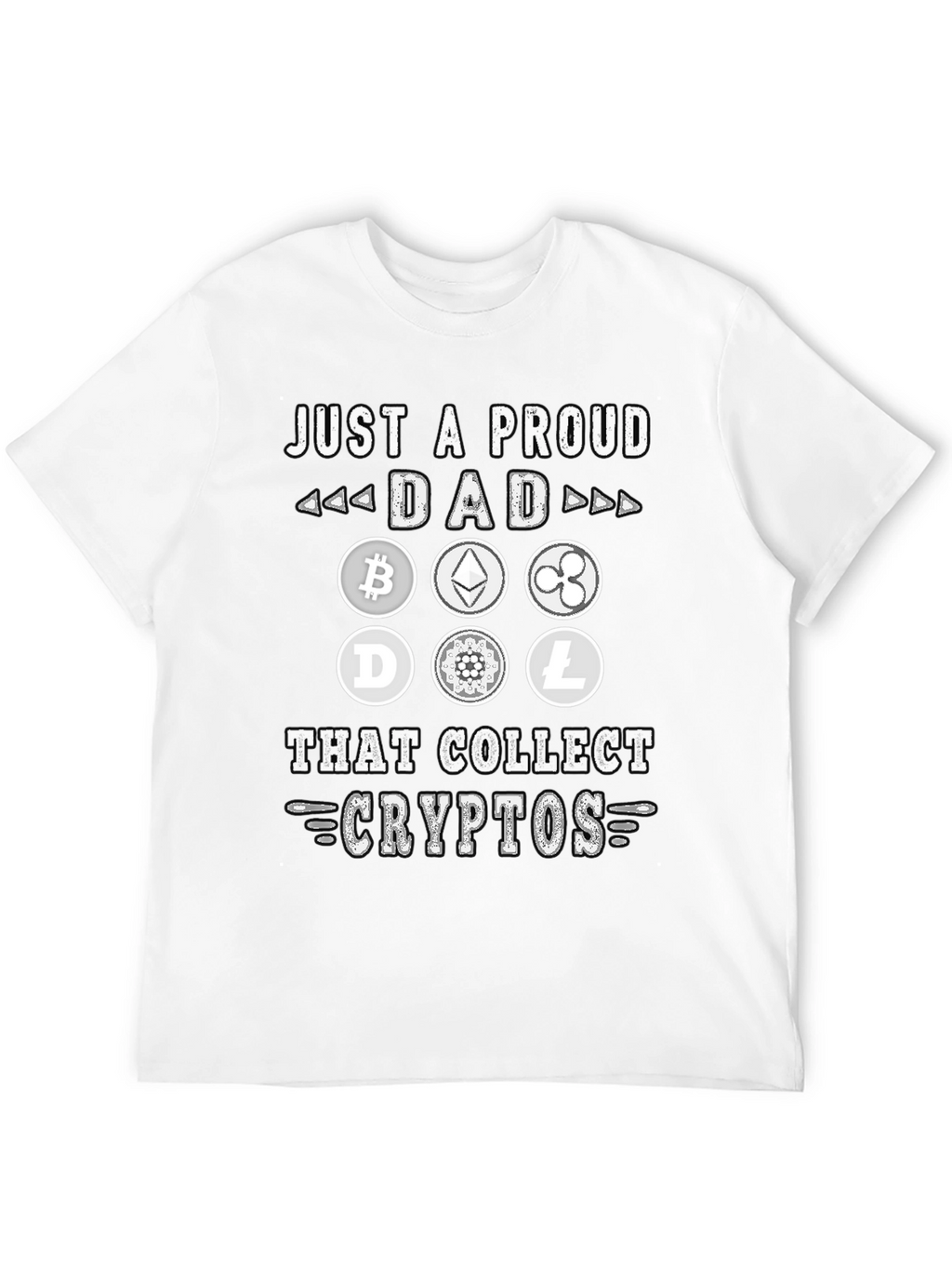 Proud Dad Crypto Collector Graphic T-Shirt