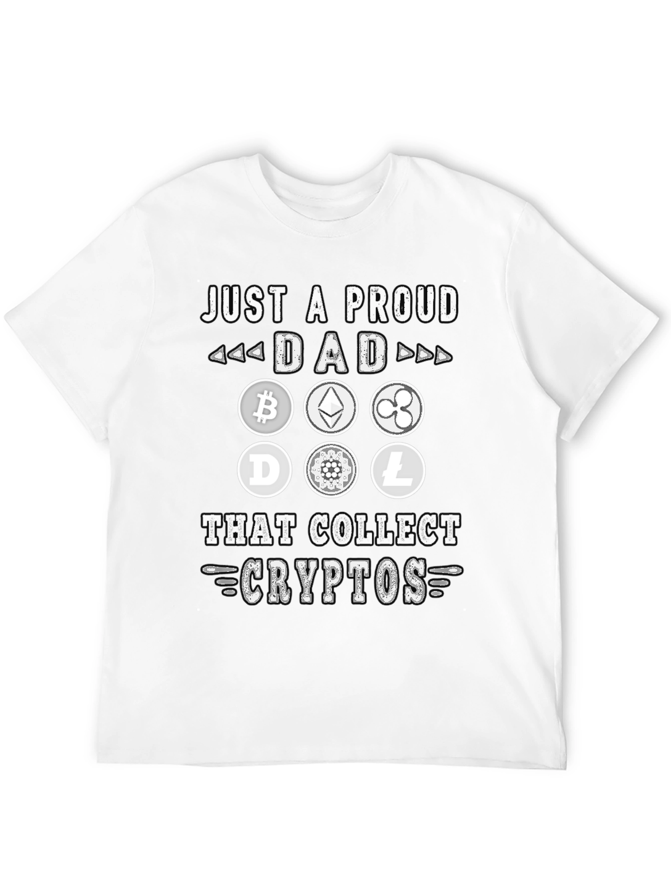 Proud Dad Crypto Collector Graphic T-Shirt