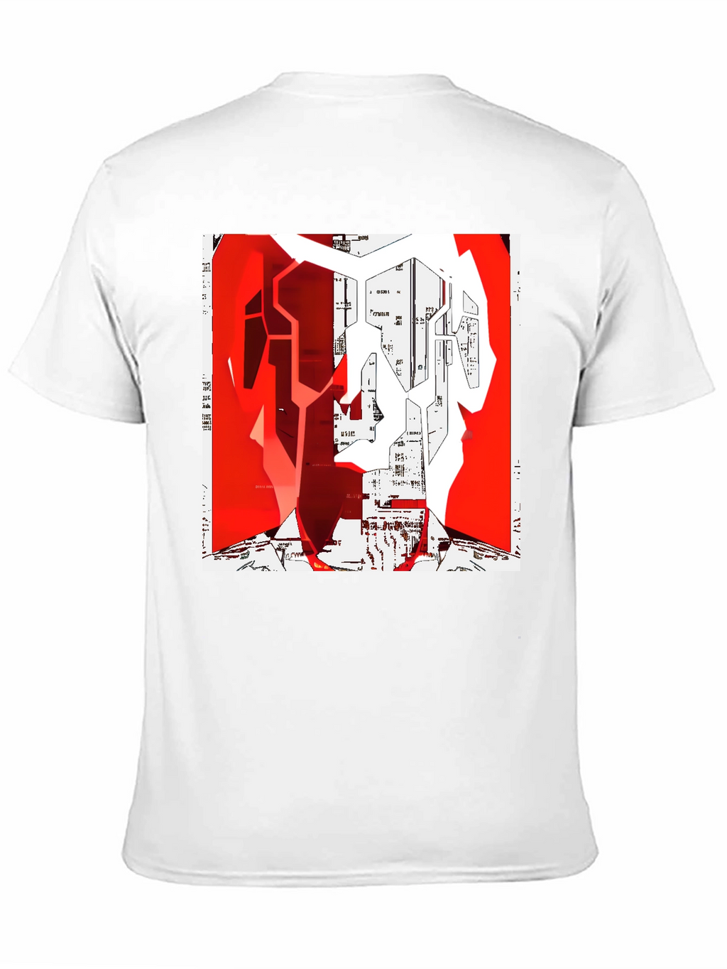 Abstract Graphic Print Crew Neck T-Shirt