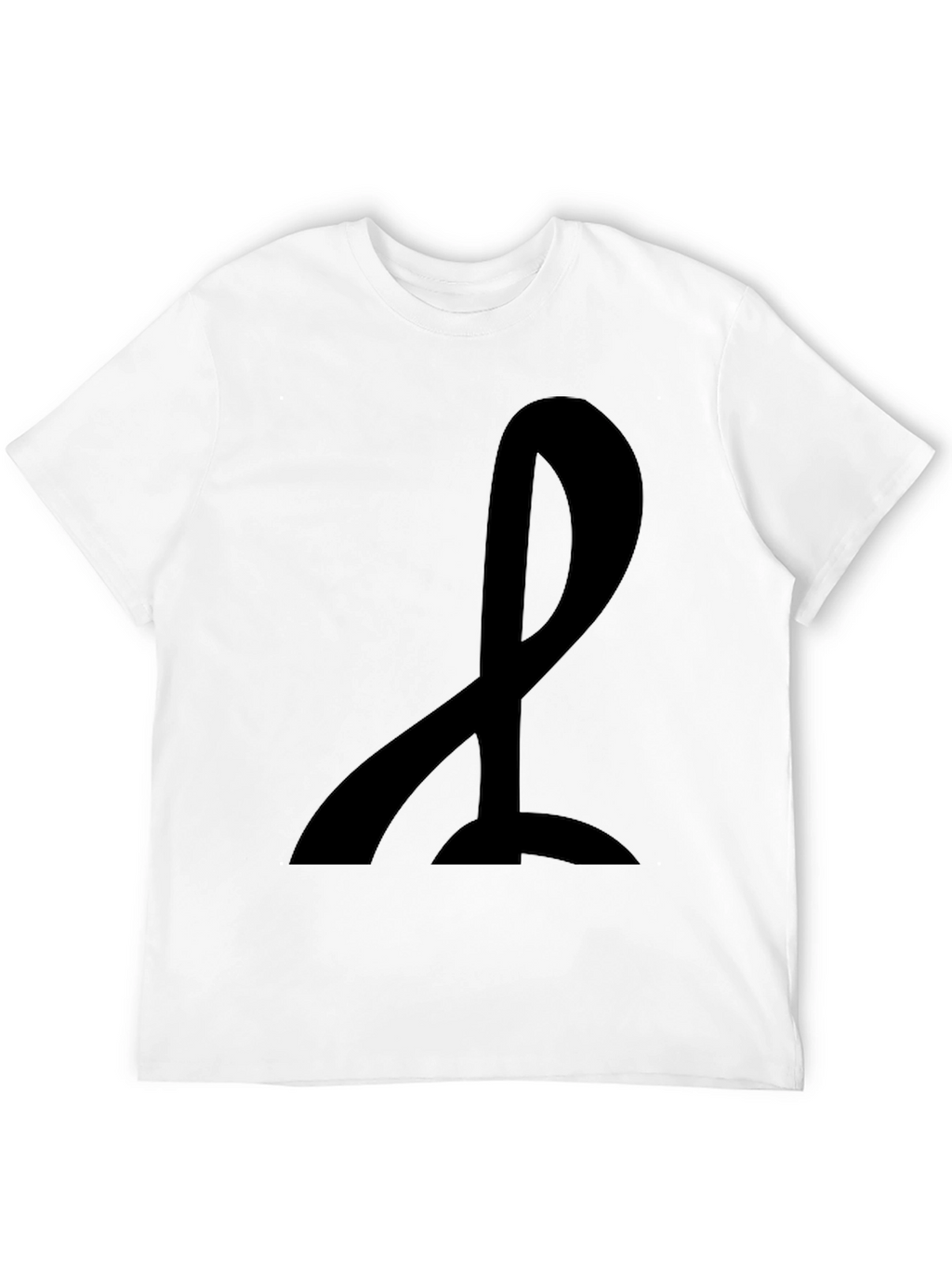 Mens Black T-Shirt with Abstract Design