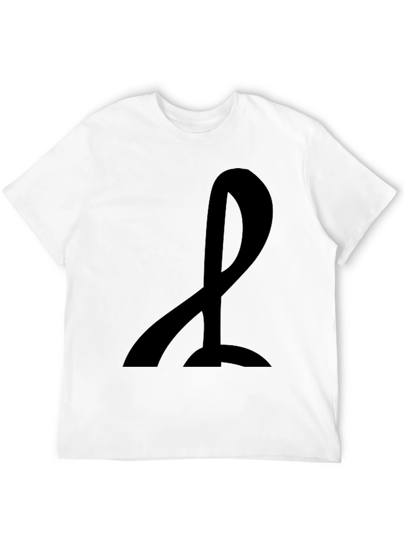 Mens Black T-Shirt with Abstract Design