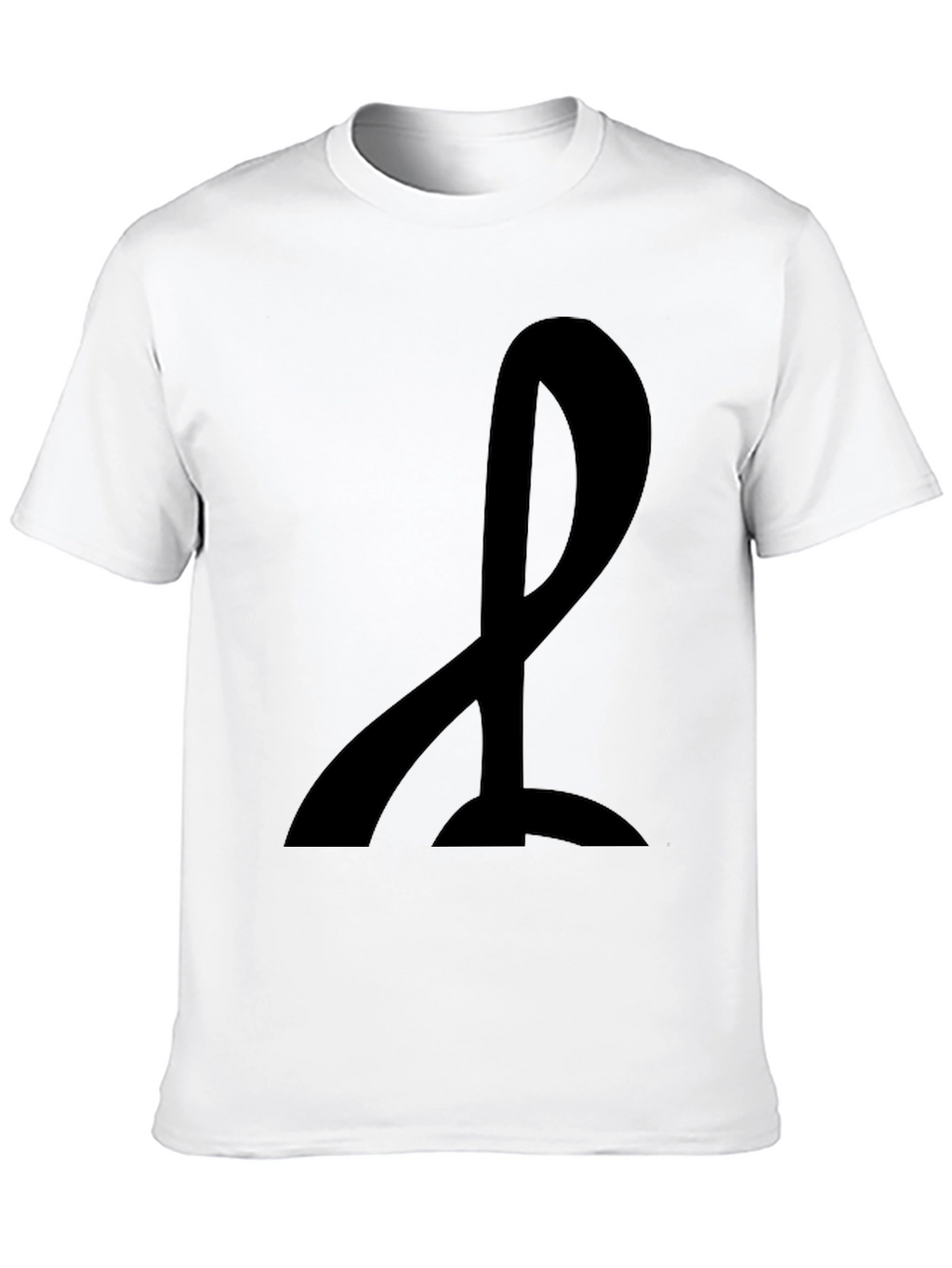 Mens Black T-Shirt with Abstract Design