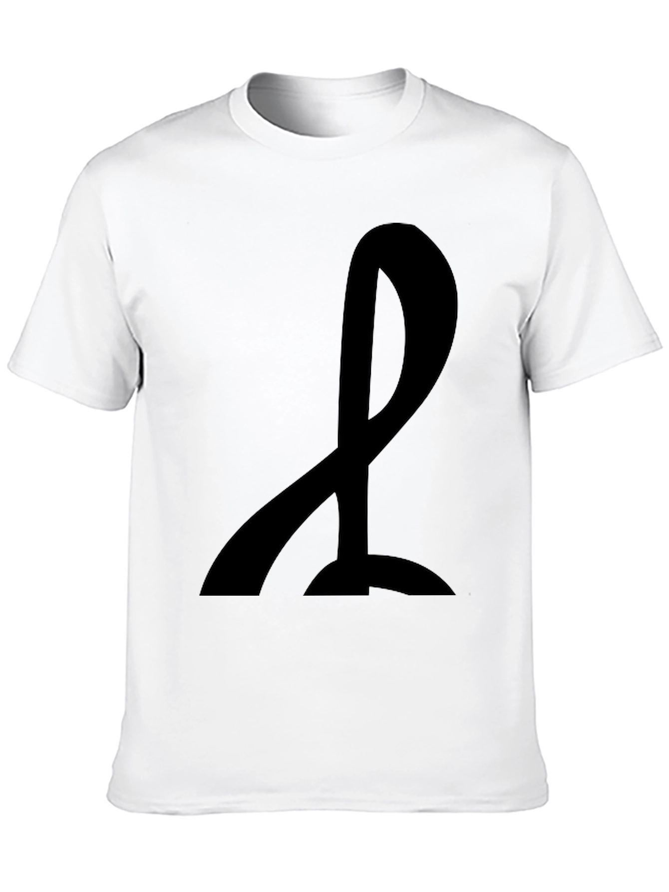 Mens Black T-Shirt with Abstract Design