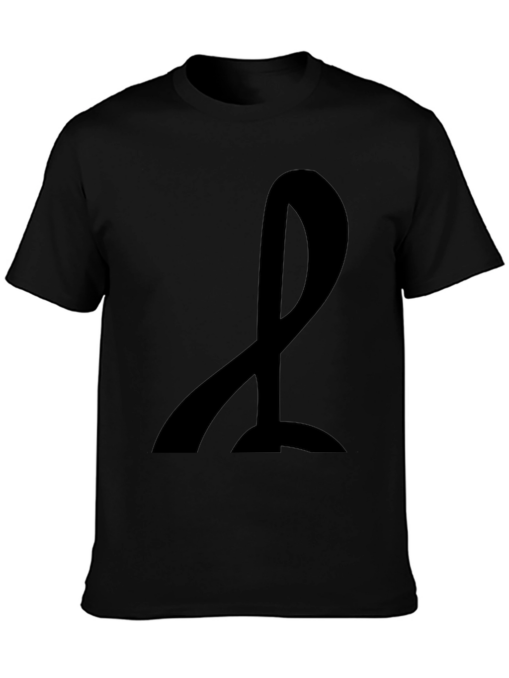 Mens Black T-Shirt with Abstract Design