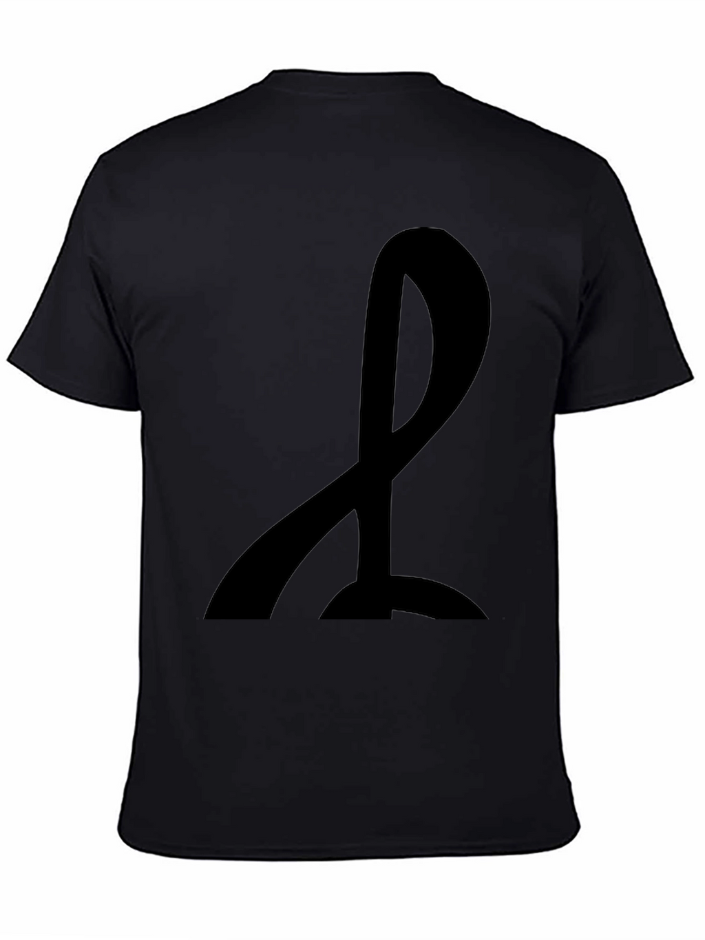 Mens Black T-Shirt with Abstract Design