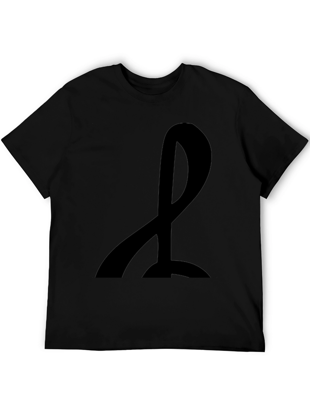 Mens Black T-Shirt with Abstract Design