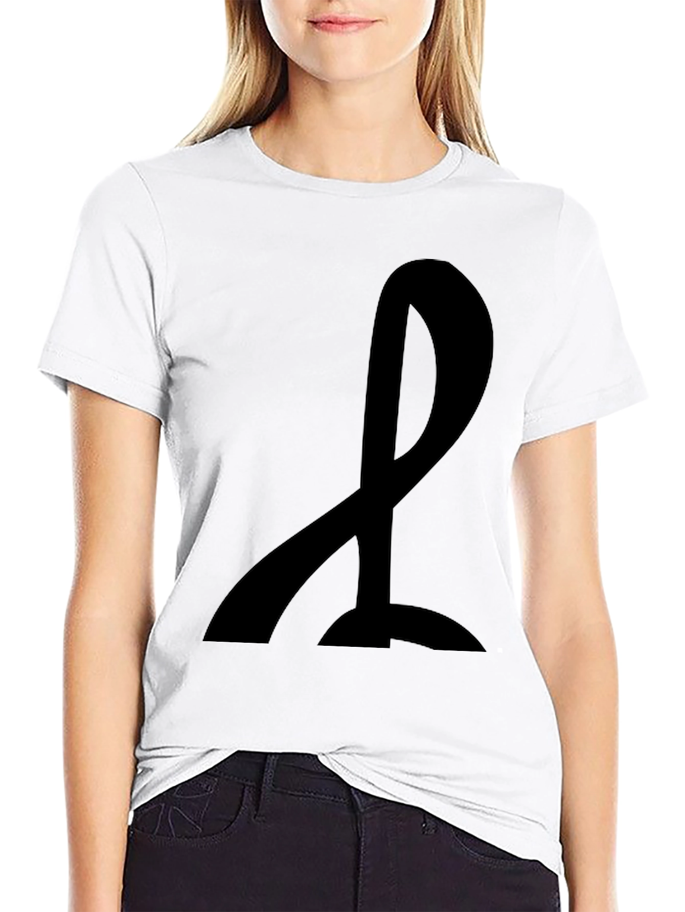 Mens Black T-Shirt with Abstract Design