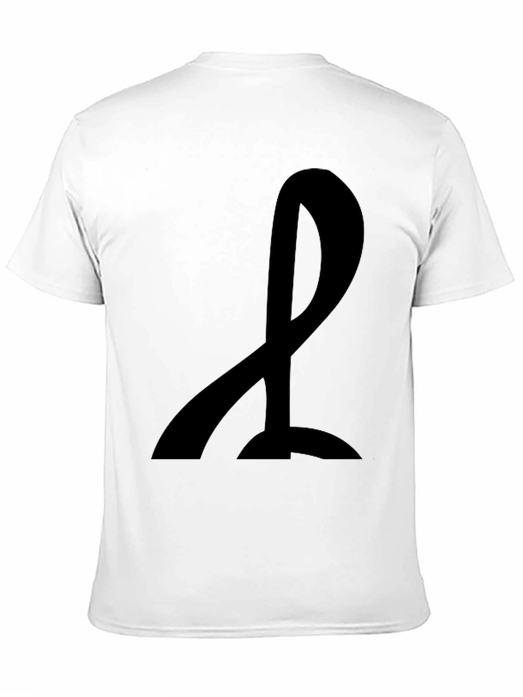 Mens Black T-Shirt with Abstract Design