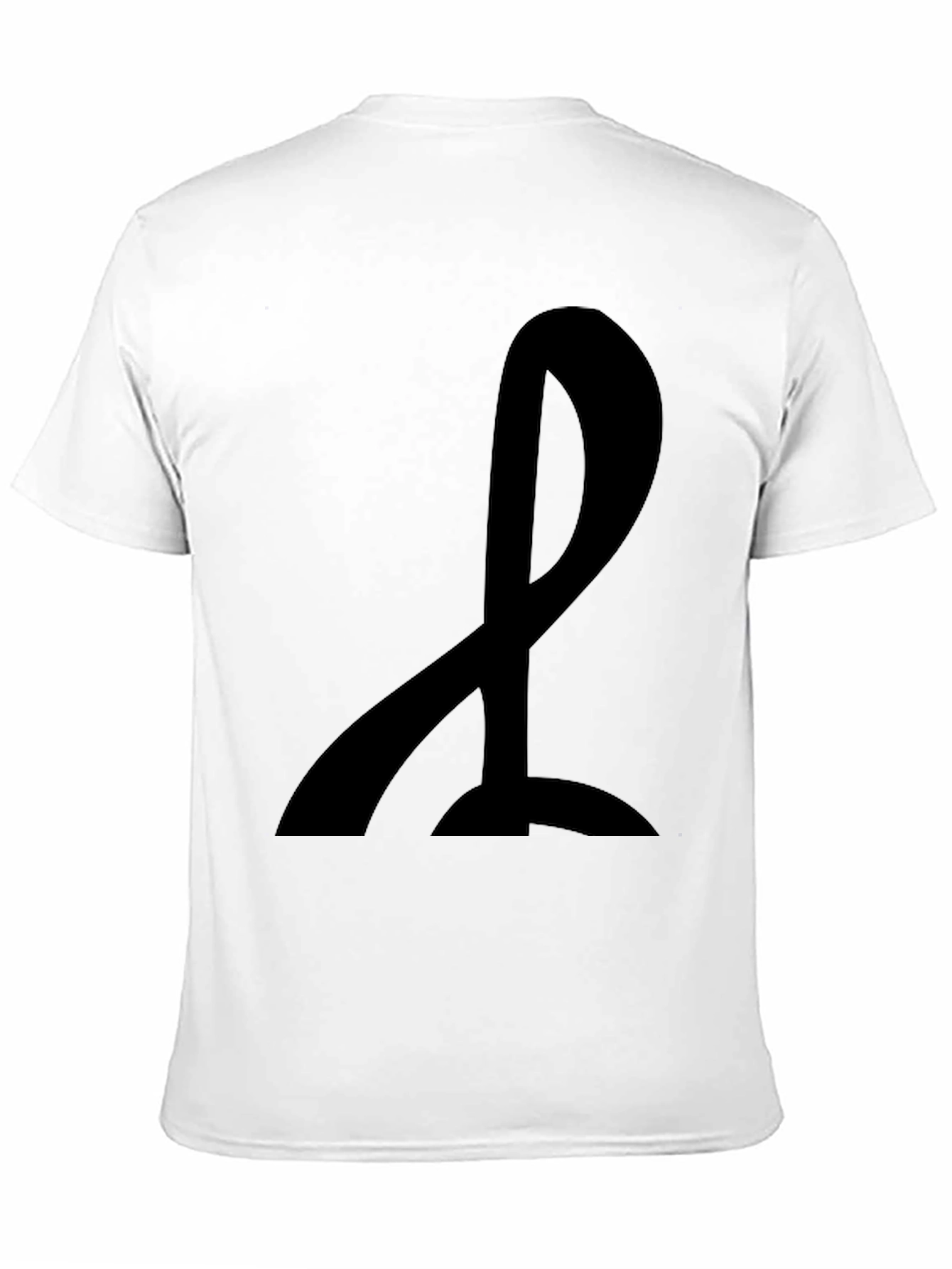 Mens Black T-Shirt with Abstract Design