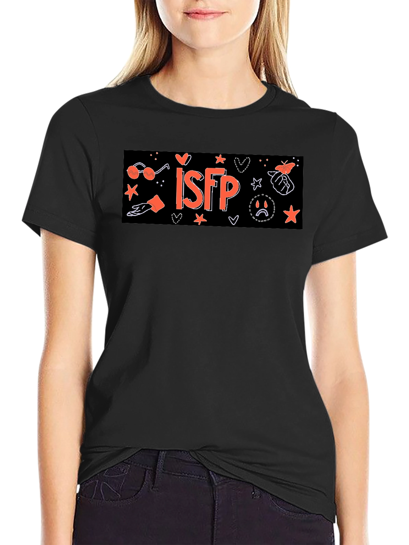 ISFP Personality Type T-Shirt - Black