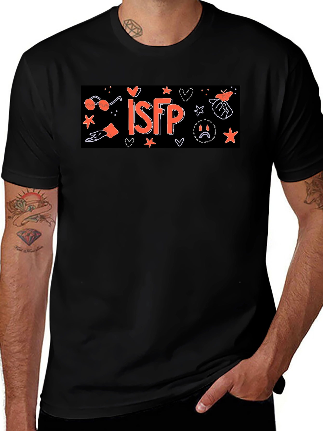 ISFP Personality Type T-Shirt - Black