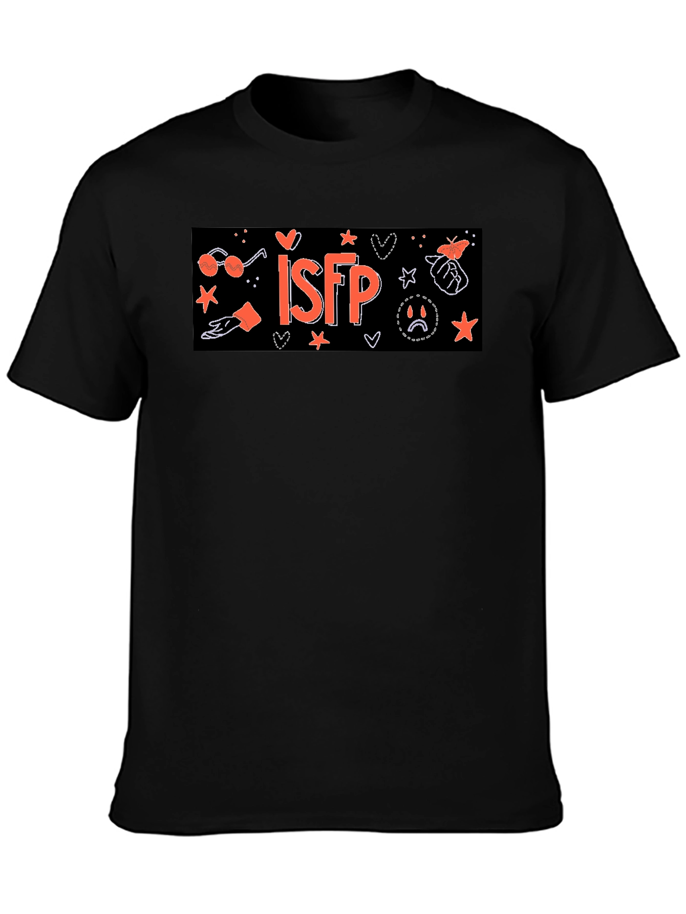 ISFP Personality Type T-Shirt - Black