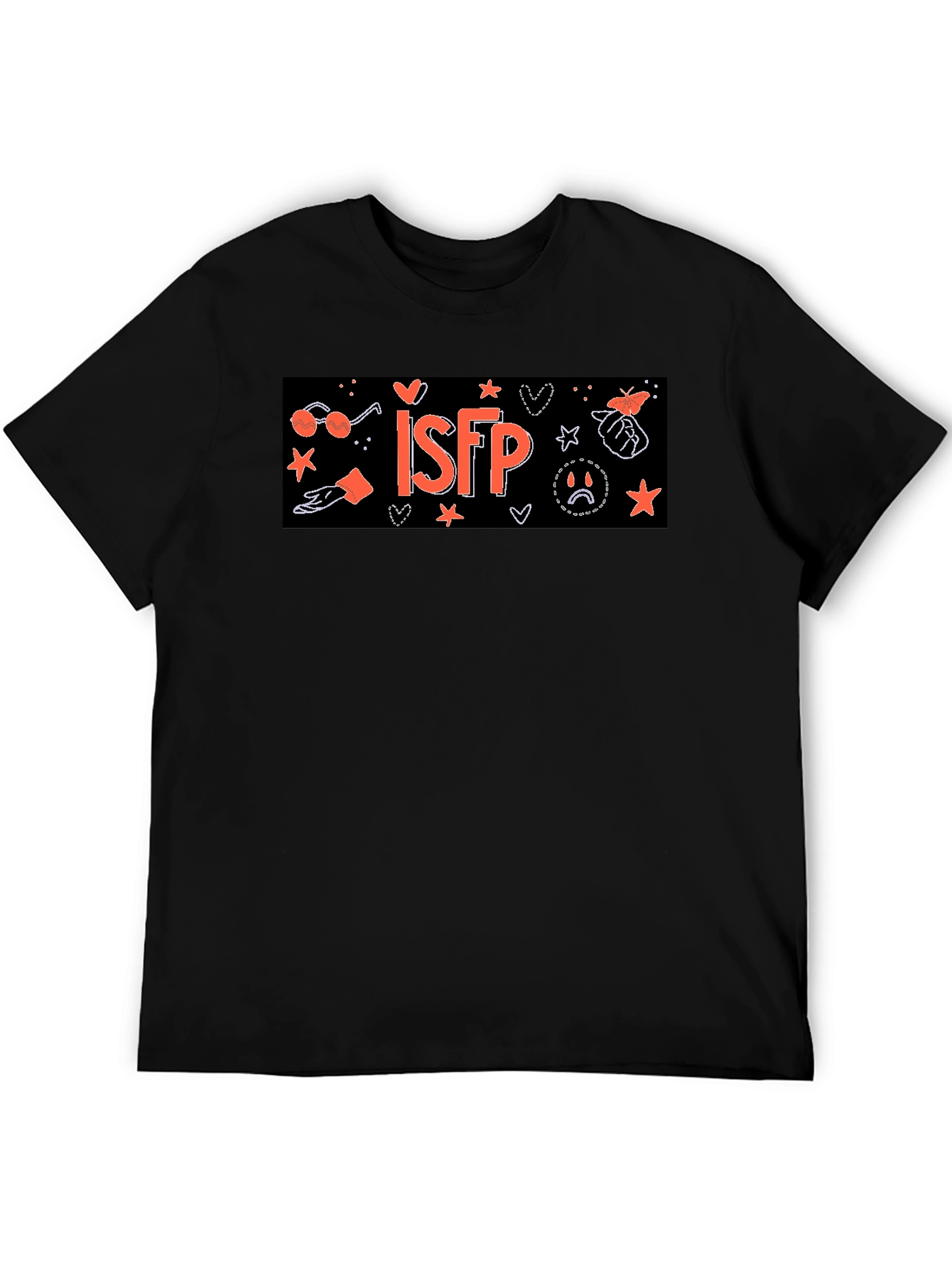 ISFP Personality Type T-Shirt - Black