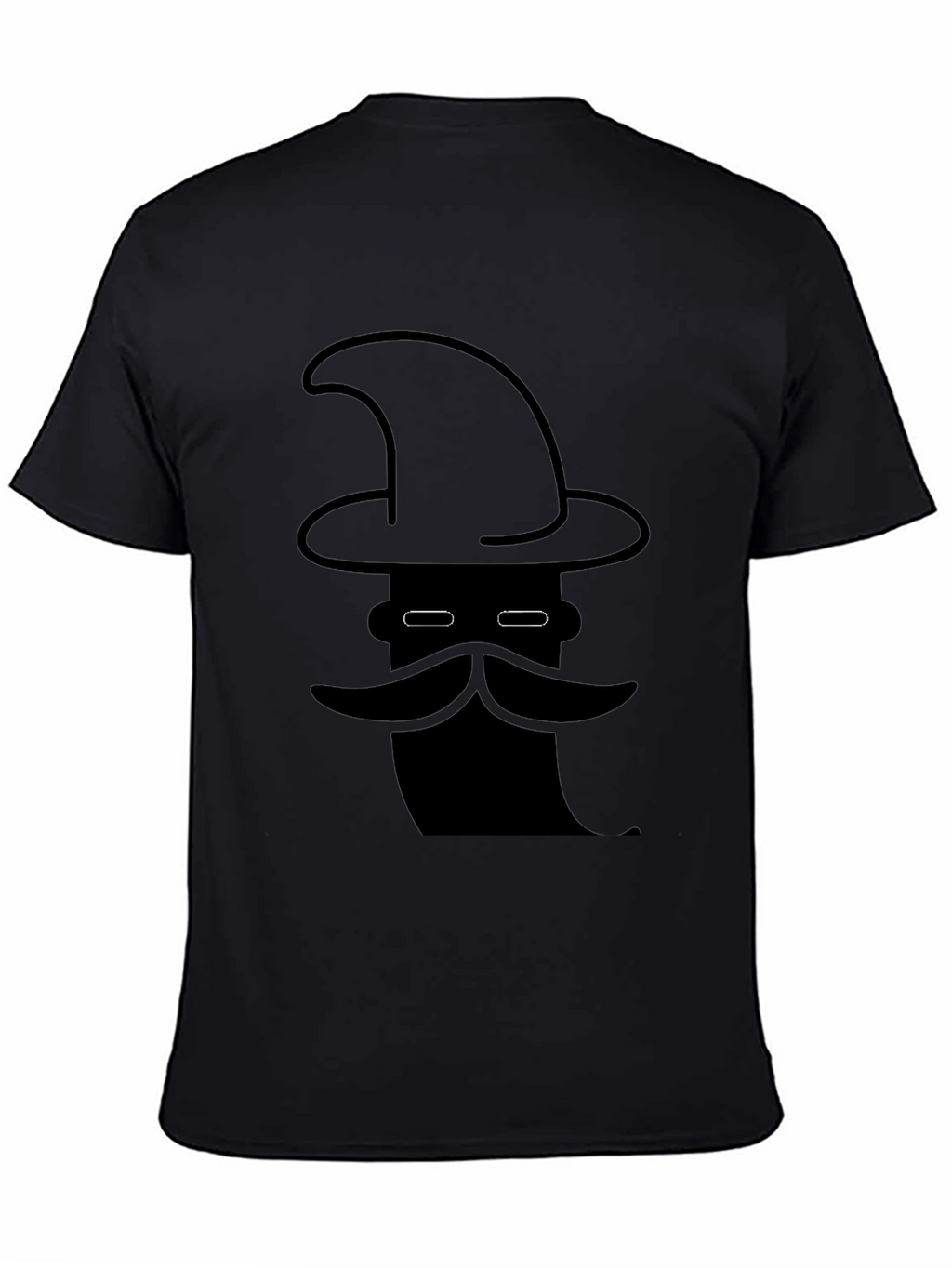 Mystic Wizard Graphic Tee - Black Cotton T-Shirt