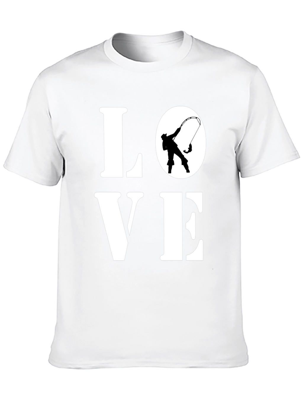 Love Fishing T-Shirt - Black Cotton Tee