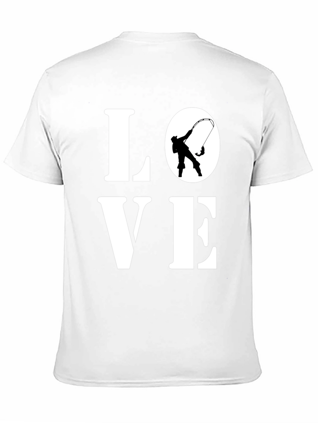 Love Fishing T-Shirt - Black Cotton Tee