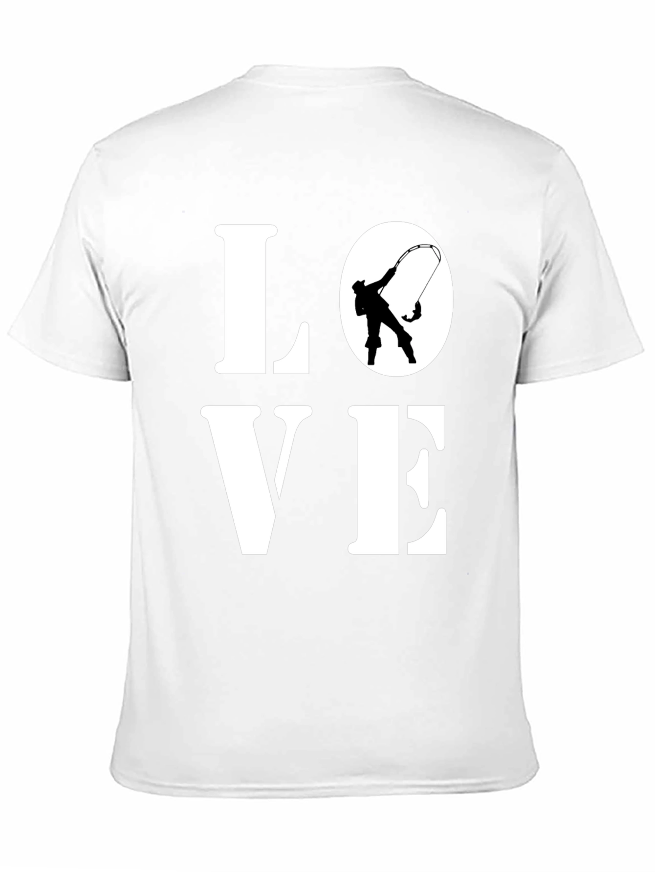 Love Fishing T-Shirt - Black Cotton Tee