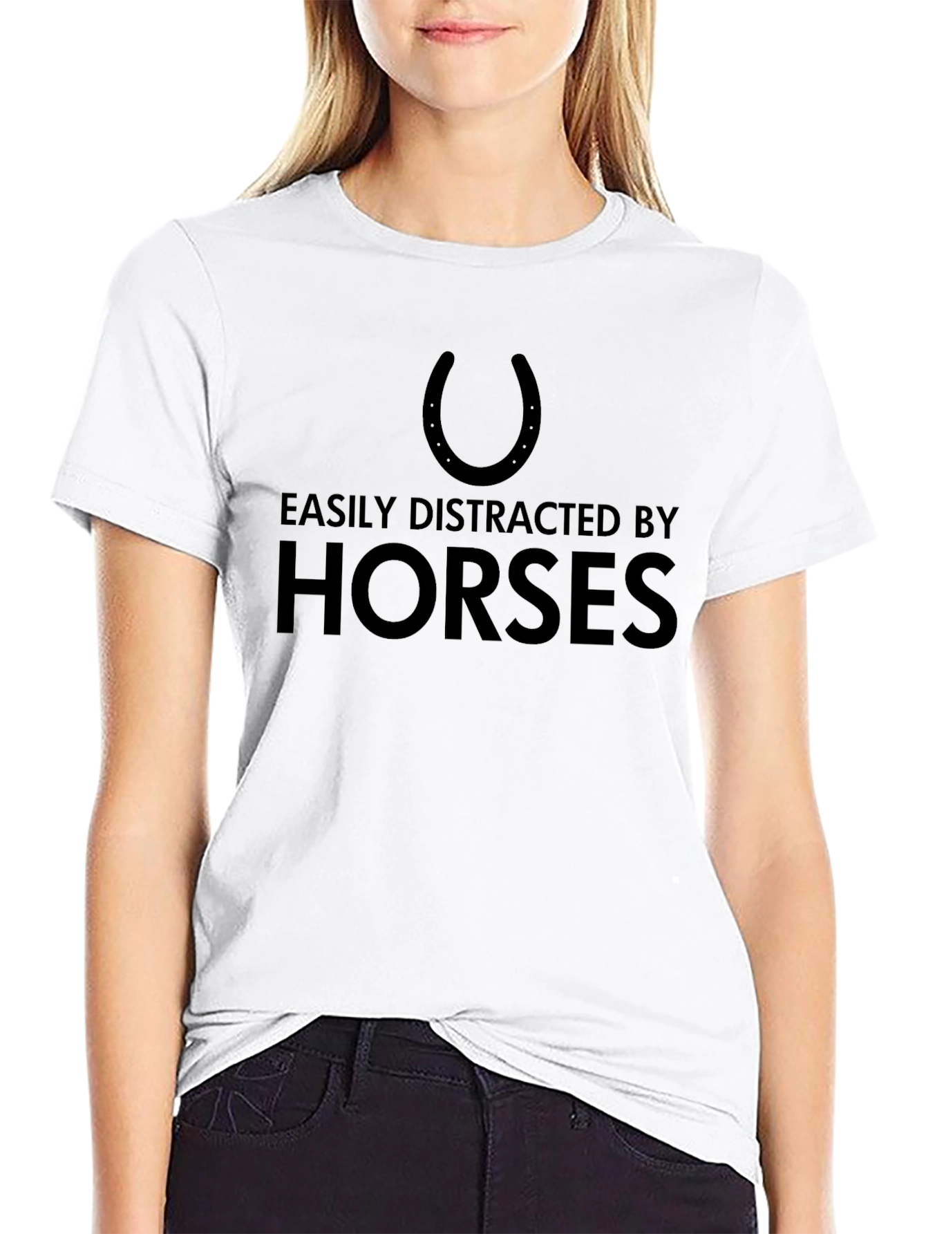 Horse Lover T-Shirt - Easily Distracted