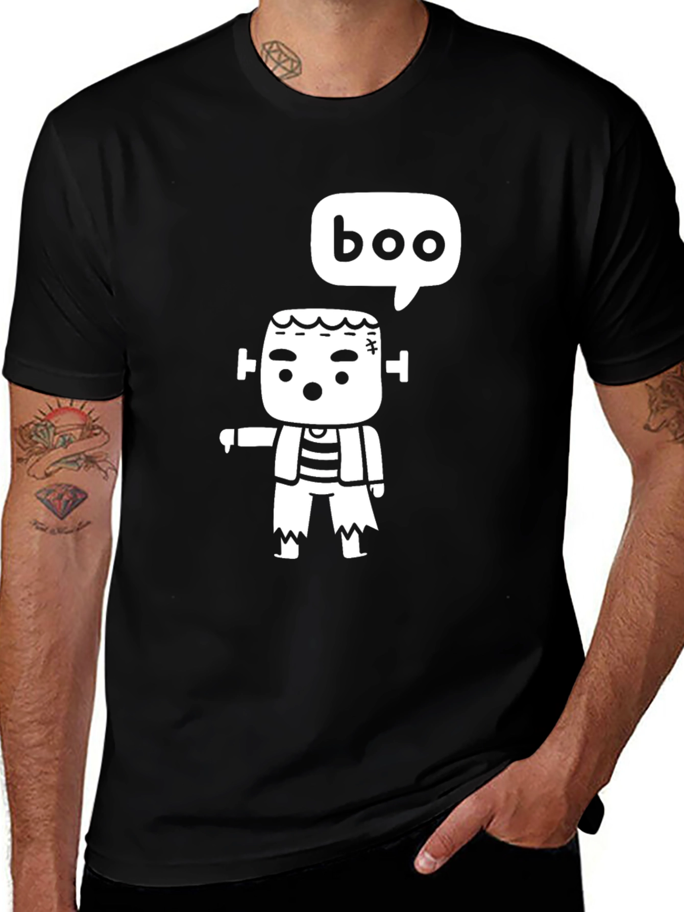 Frankenstein Boo T-Shirt - Halloween