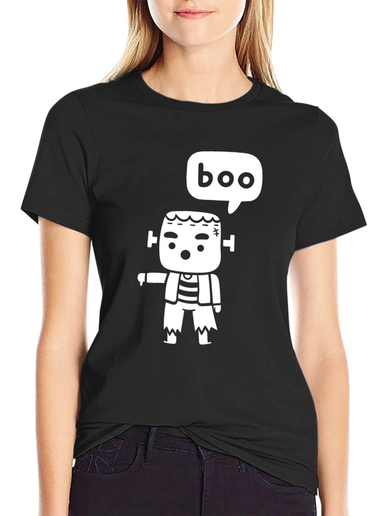 Frankenstein Boo T-Shirt - Halloween