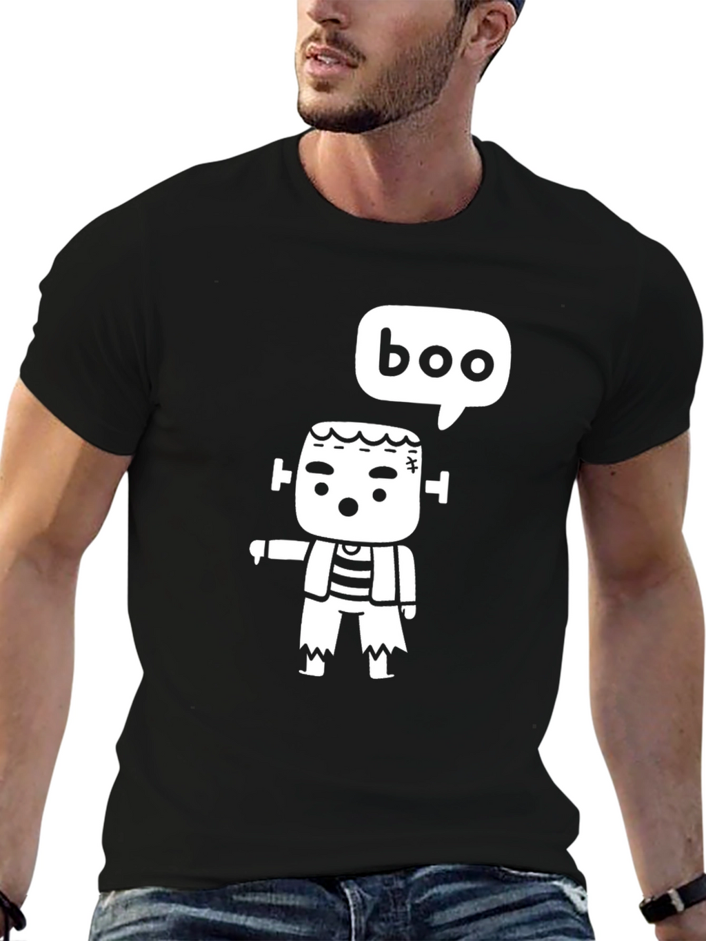 Frankenstein Boo T-Shirt - Halloween
