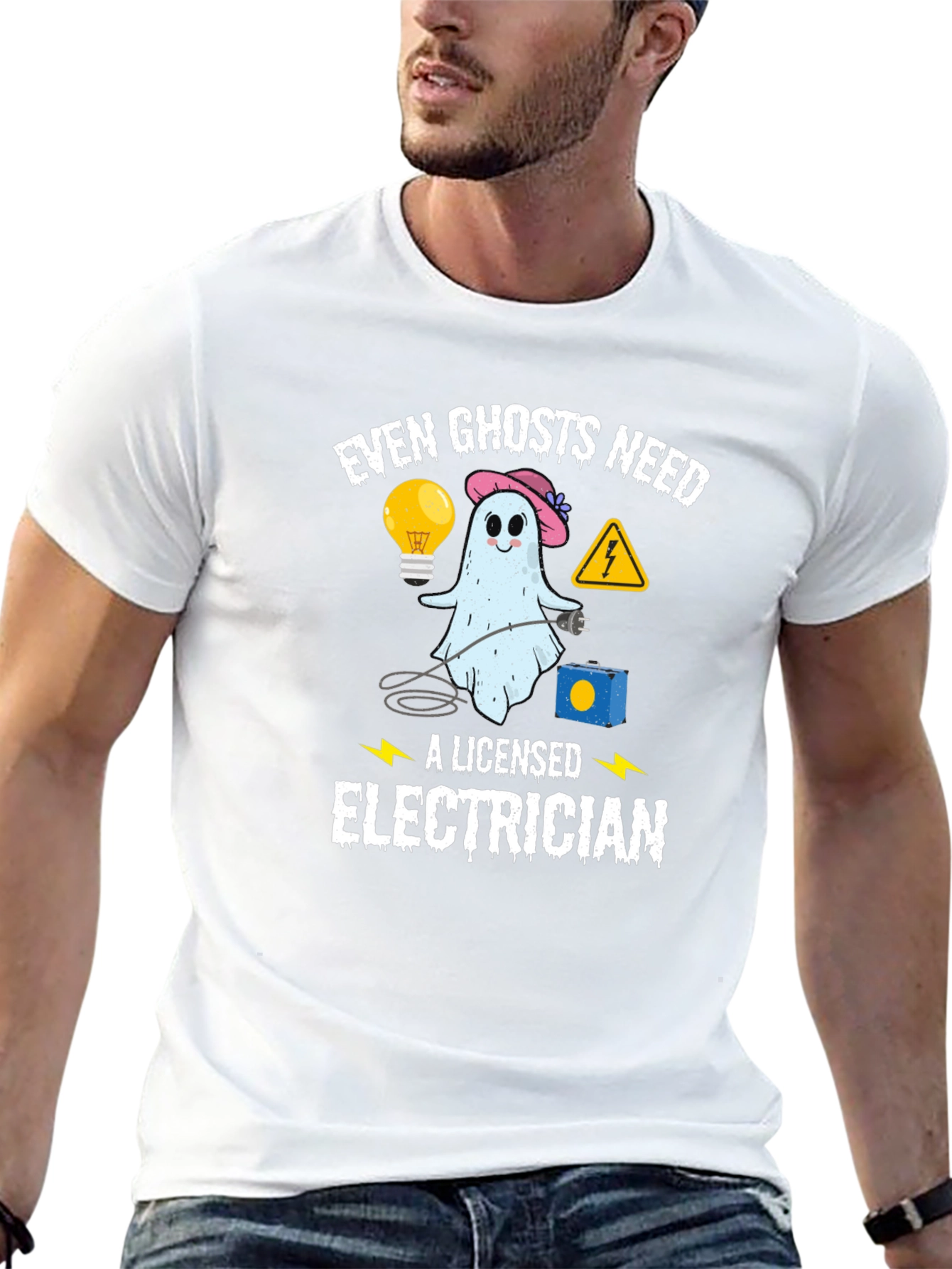 Even Ghosts Need a Licensed Electrician T-Shirt