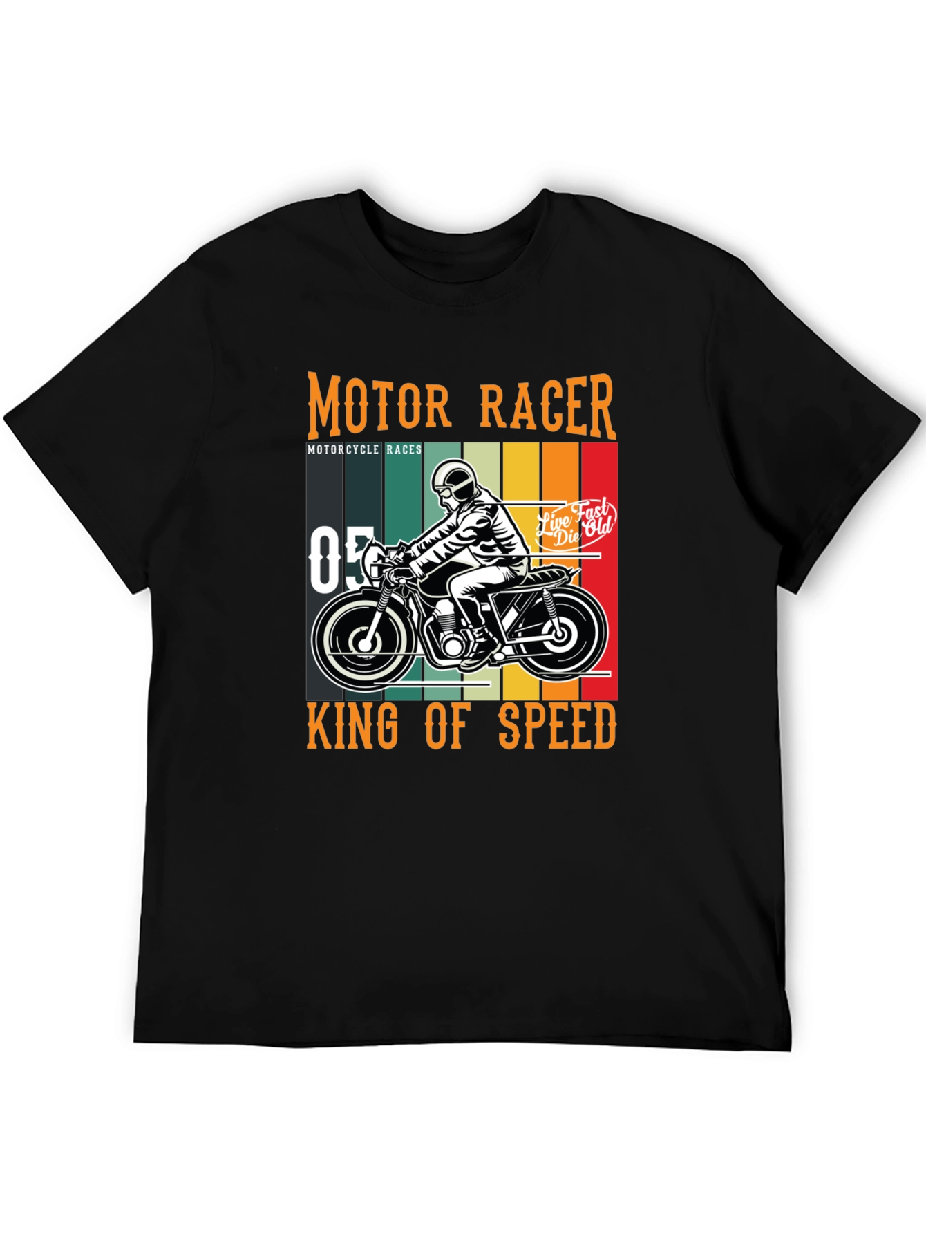 Motor Racer T-Shirt - King of Speed Graphic Tee