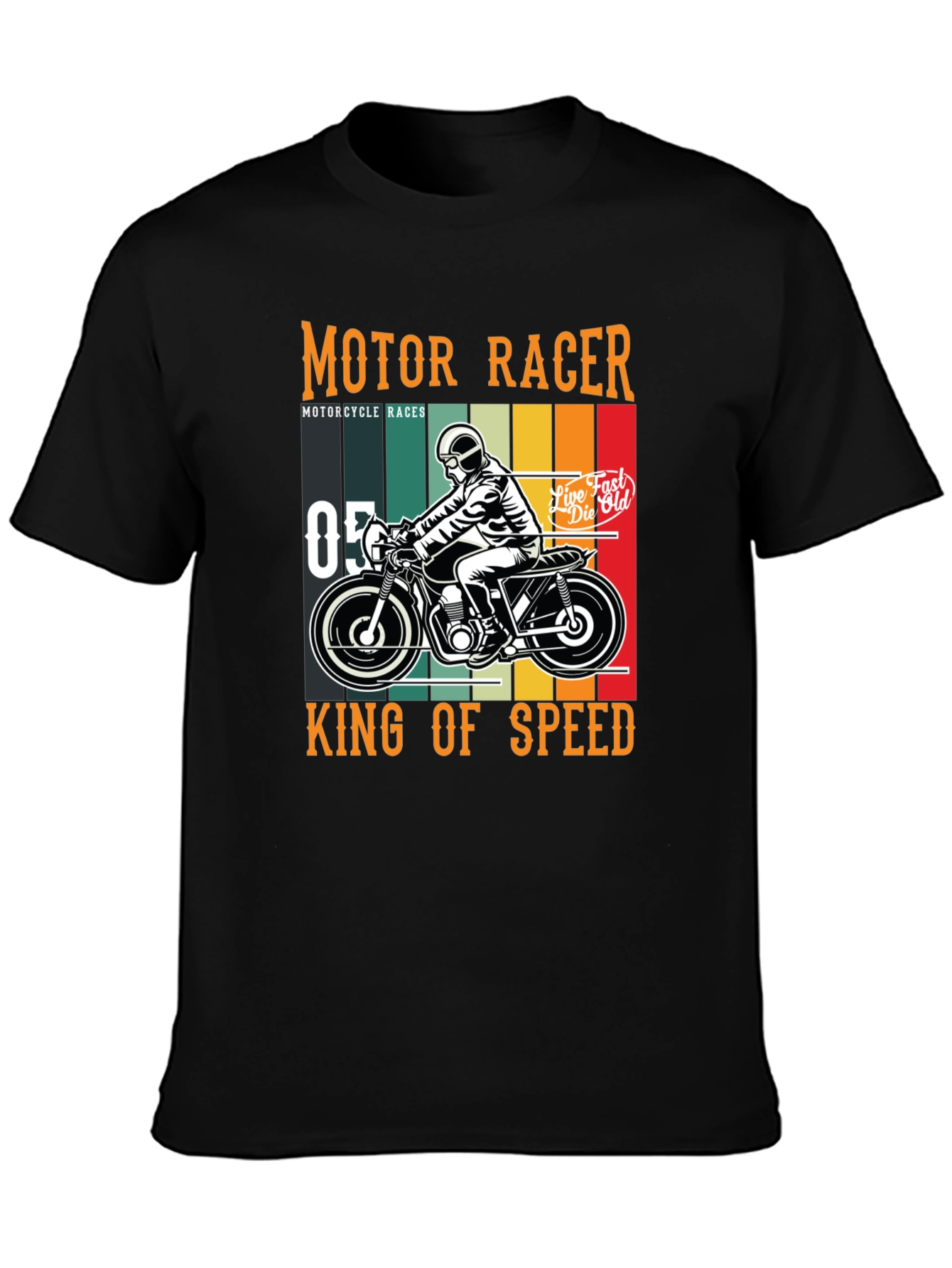 Motor Racer T-Shirt - King of Speed Graphic Tee