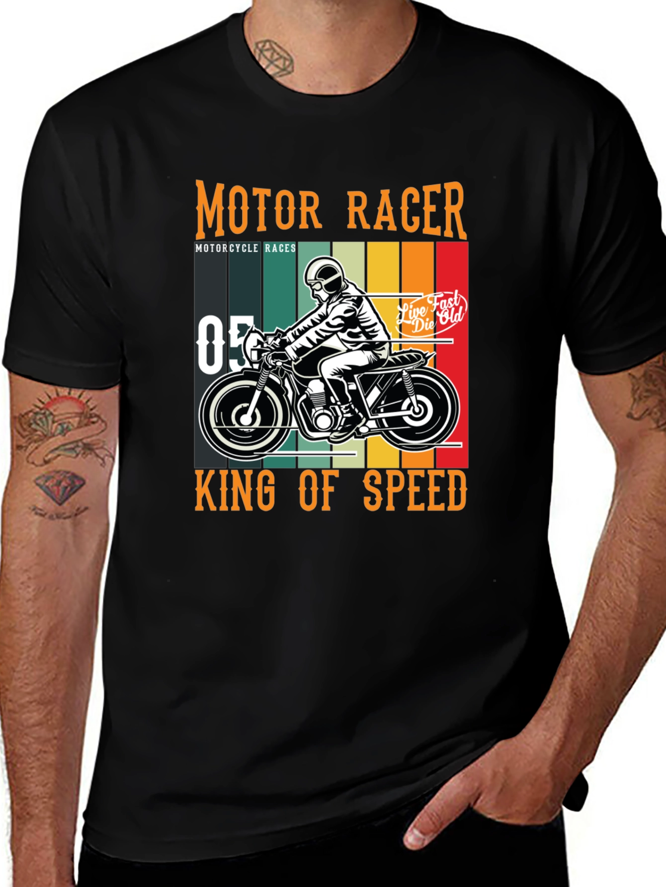 Motor Racer T-Shirt - King of Speed Graphic Tee