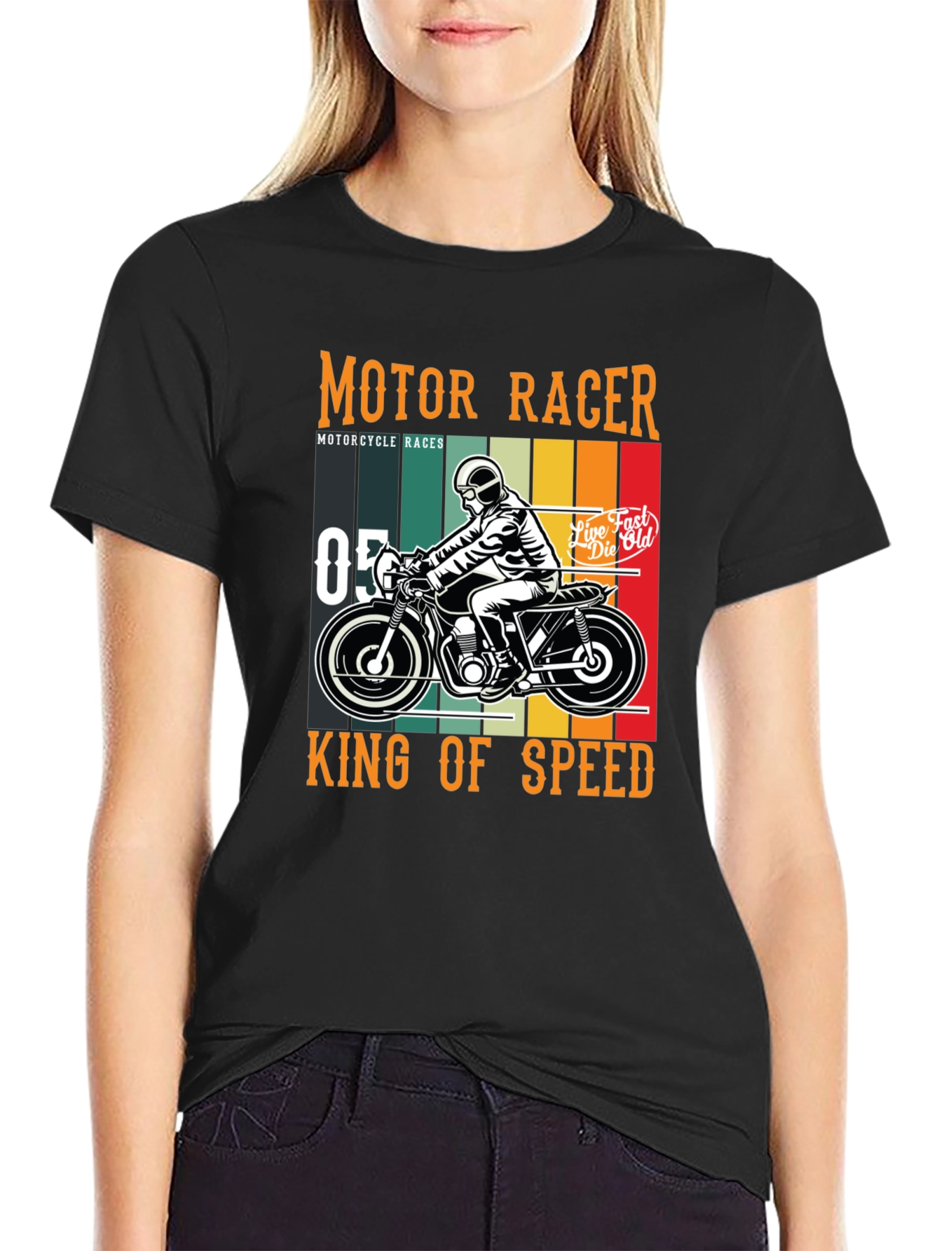 Motor Racer T-Shirt - King of Speed Graphic Tee