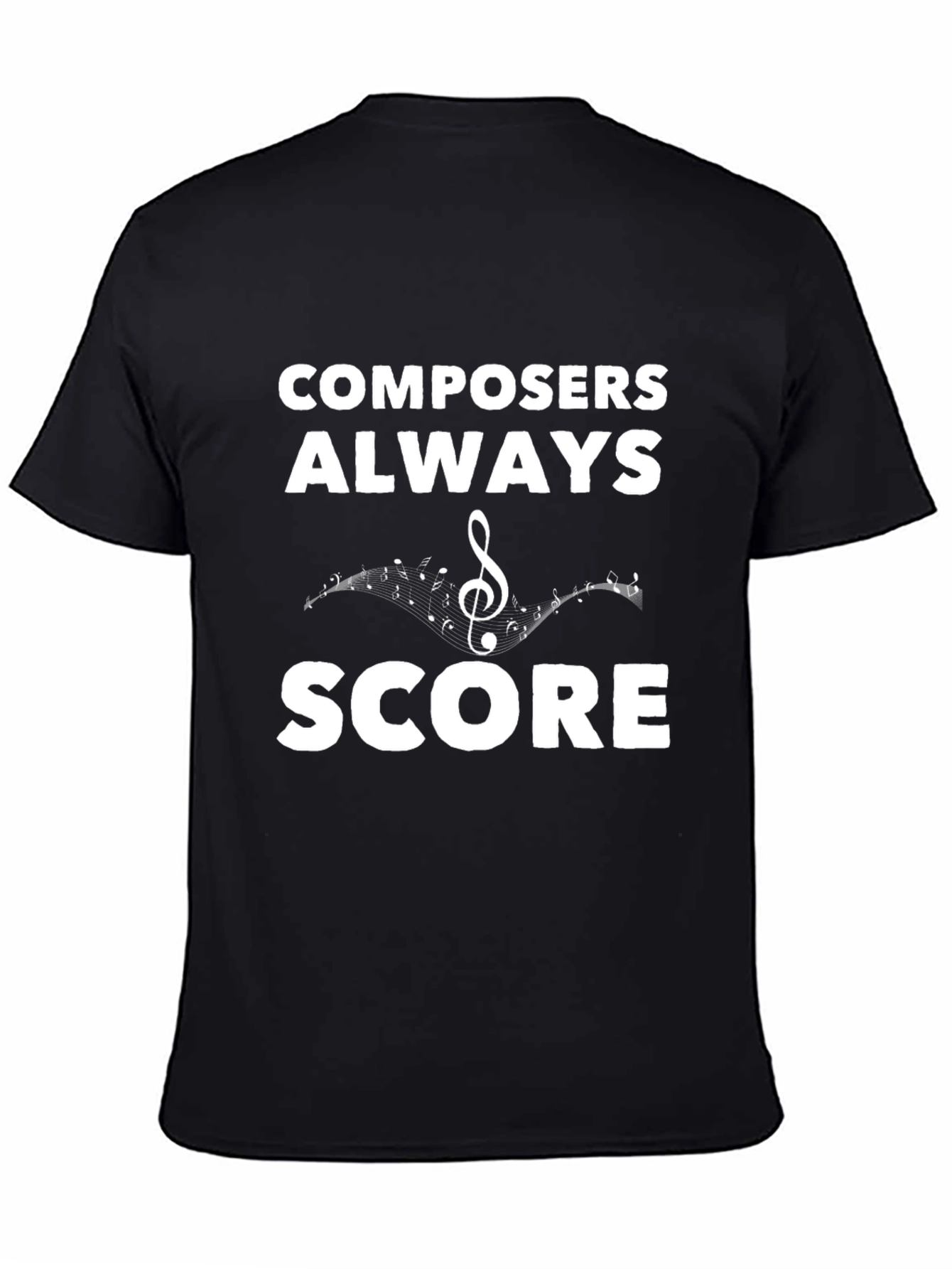 Composers Always Score Black T-Shirt