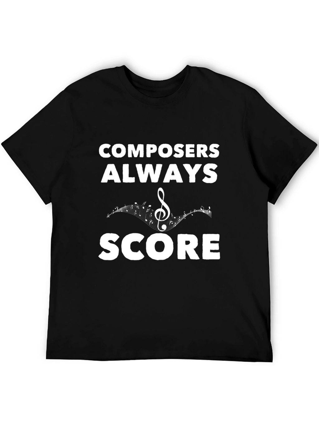 Composers Always Score Black T-Shirt