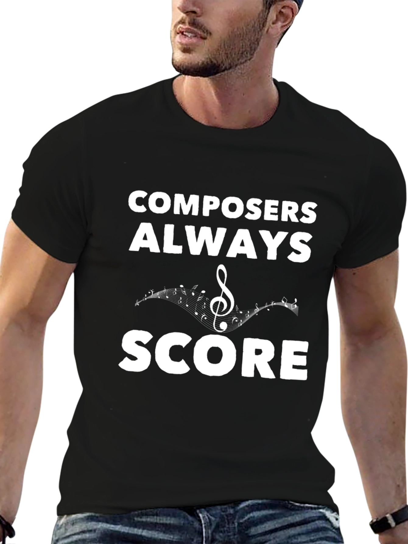 Composers Always Score Black T-Shirt