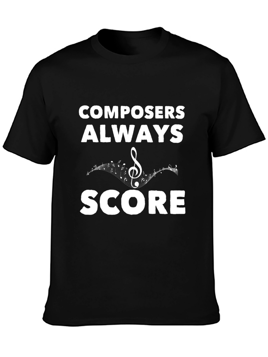 Composers Always Score Black T-Shirt