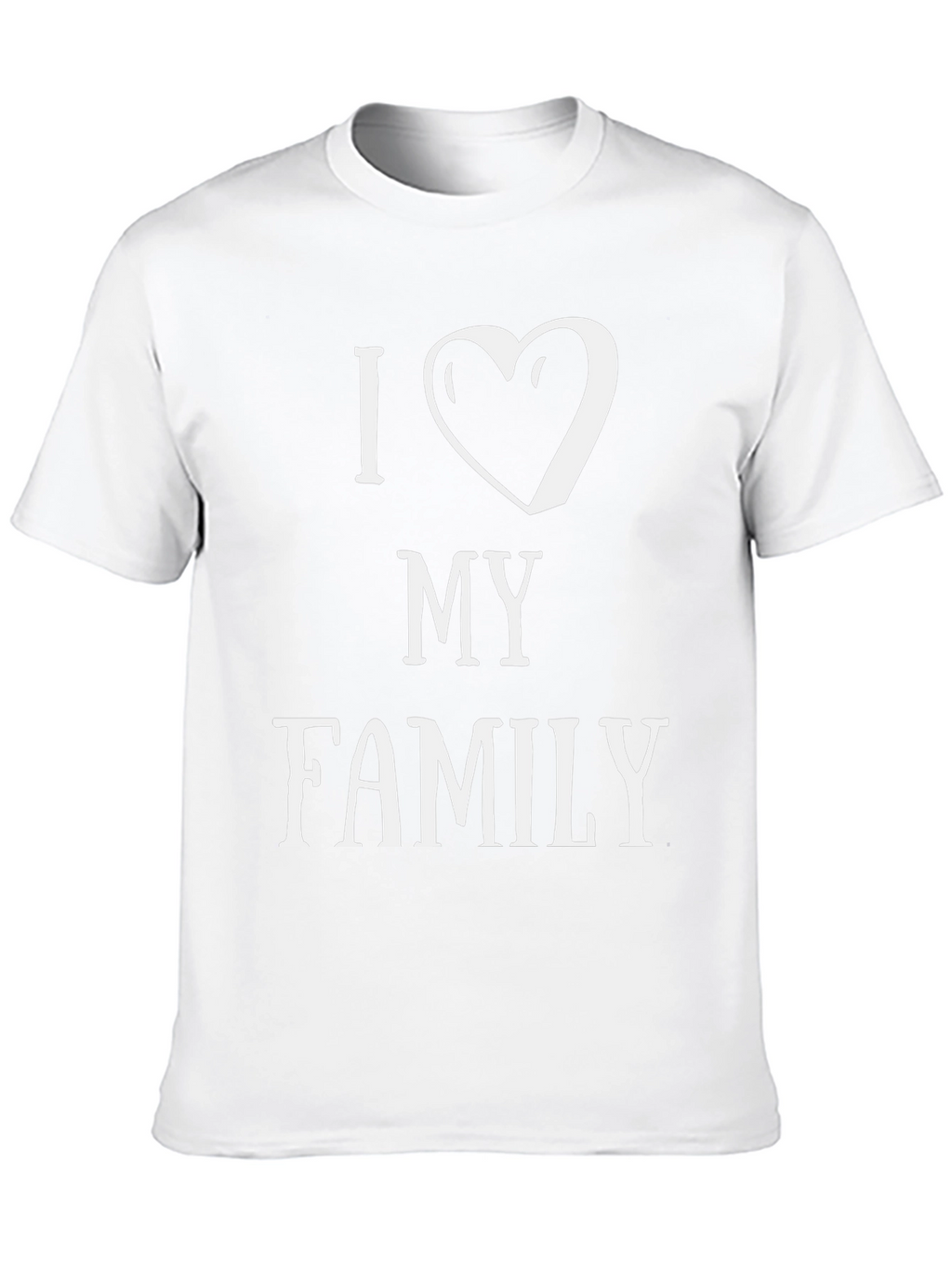 I Heart My Family Graphic T-Shirt - Black