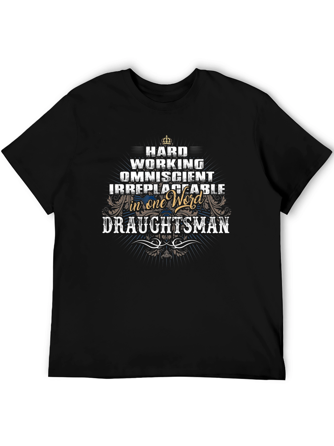 Hard Working Draftsman Graphic T-Shirt