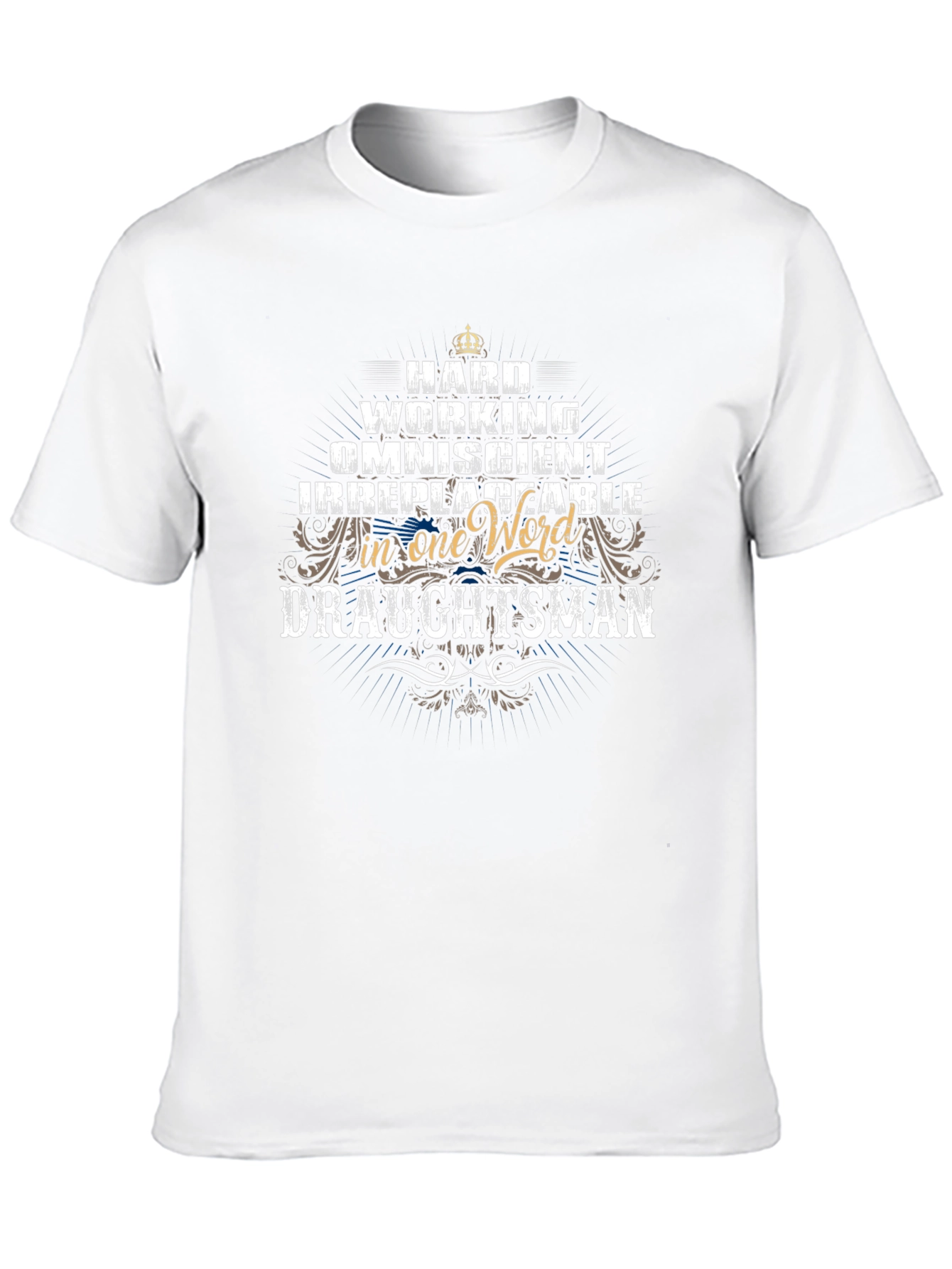 Hard Working Draftsman Graphic T-Shirt
