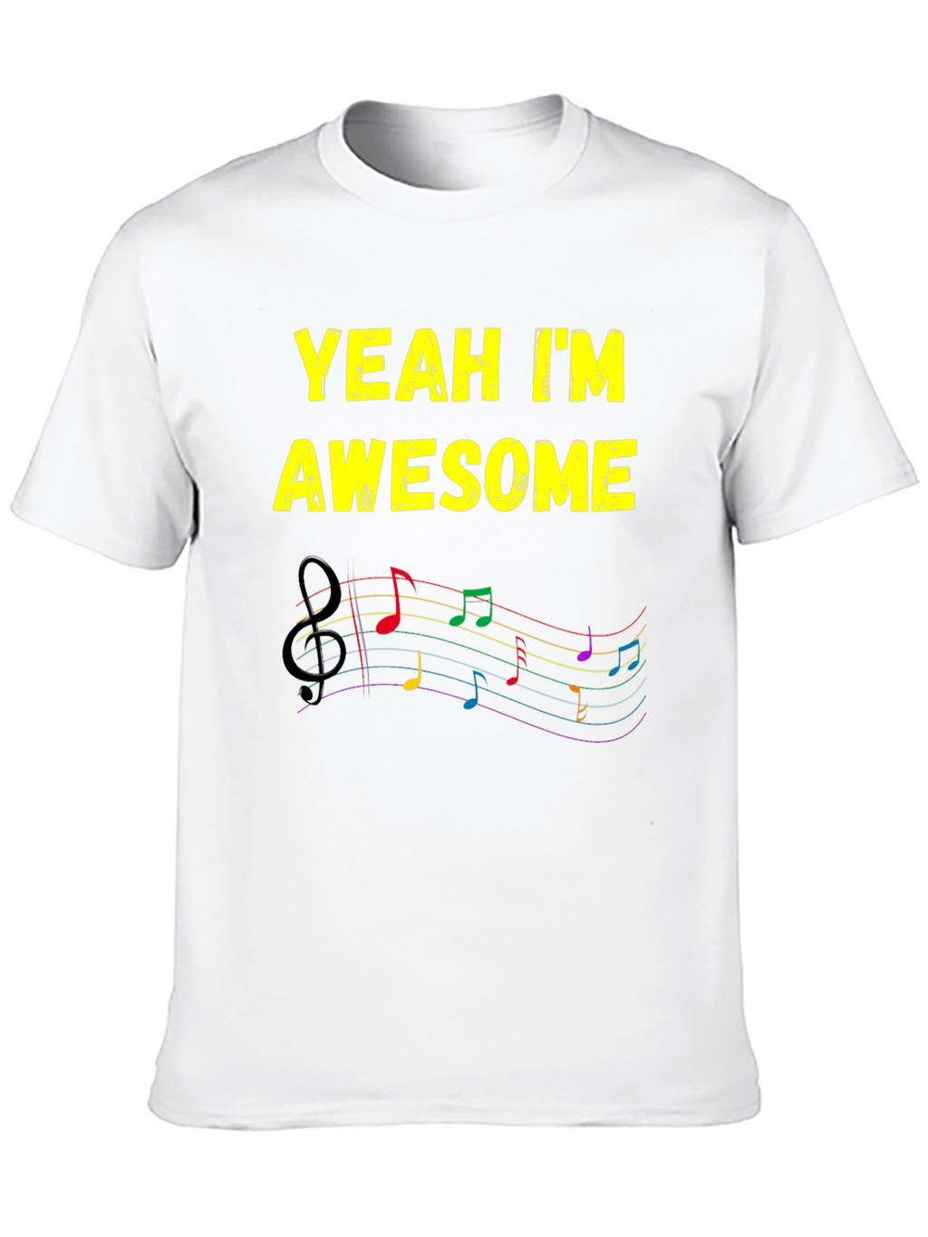 Awesome Music Notes T-Shirt - Stylish Graphic Tee