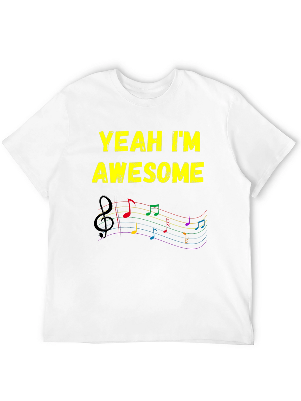 Awesome Music Notes T-Shirt - Stylish Graphic Tee