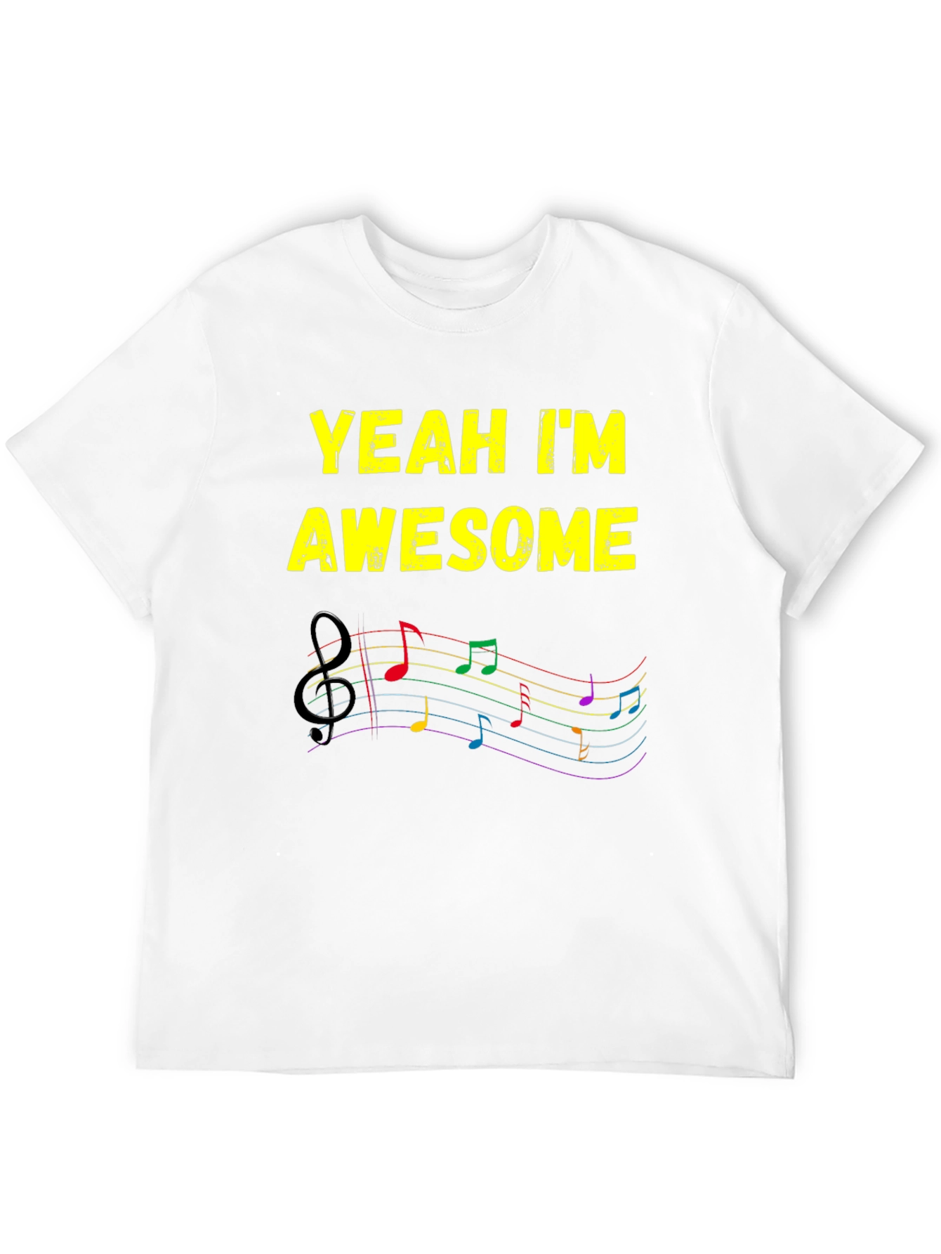 Awesome Music Notes T-Shirt - Stylish Graphic Tee