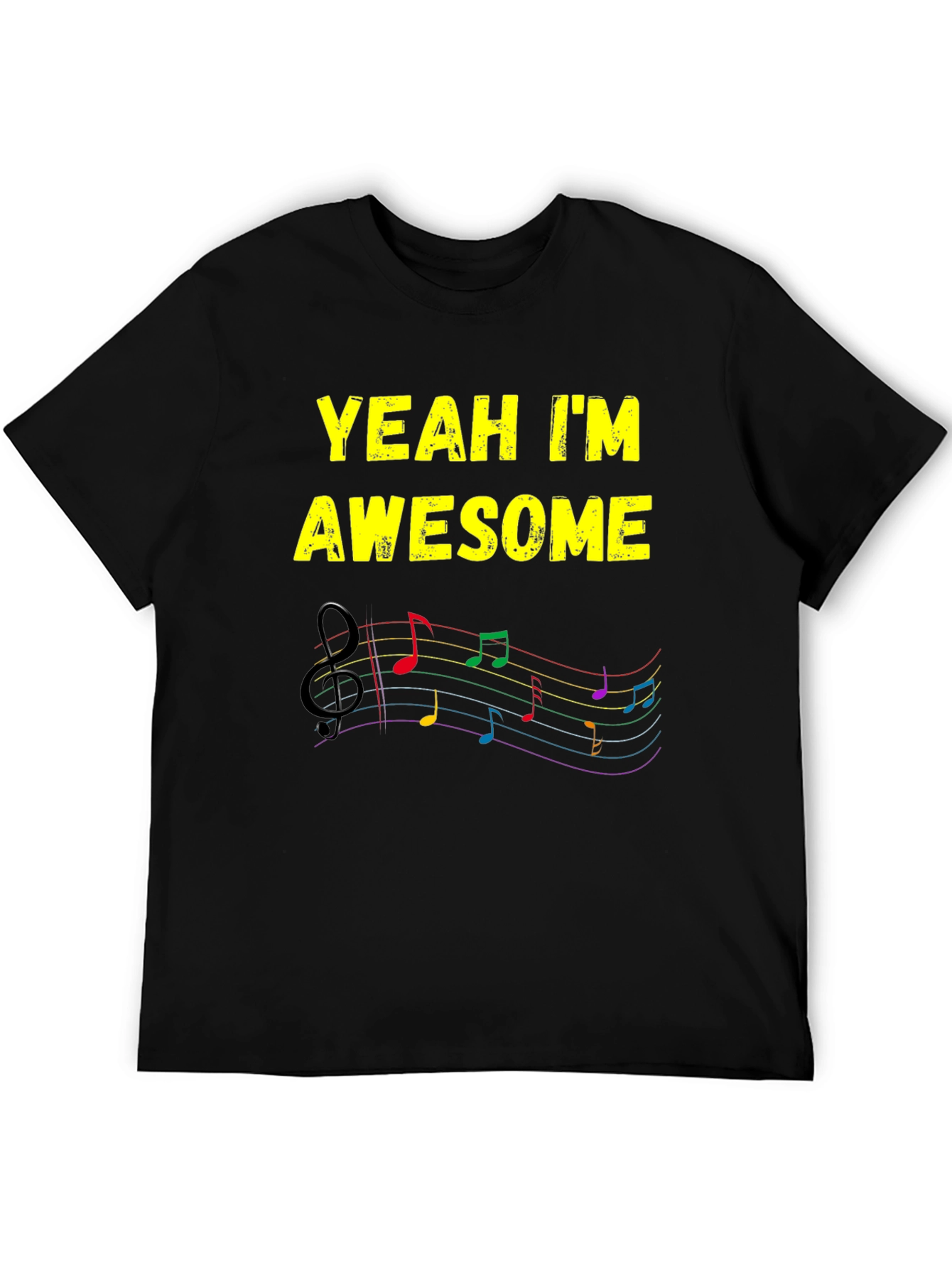 Awesome Music Notes T-Shirt - Stylish Graphic Tee