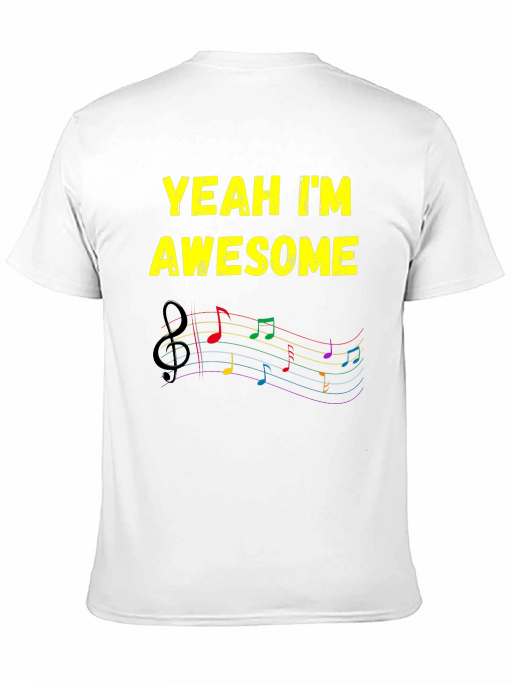 Awesome Music Notes T-Shirt - Stylish Graphic Tee