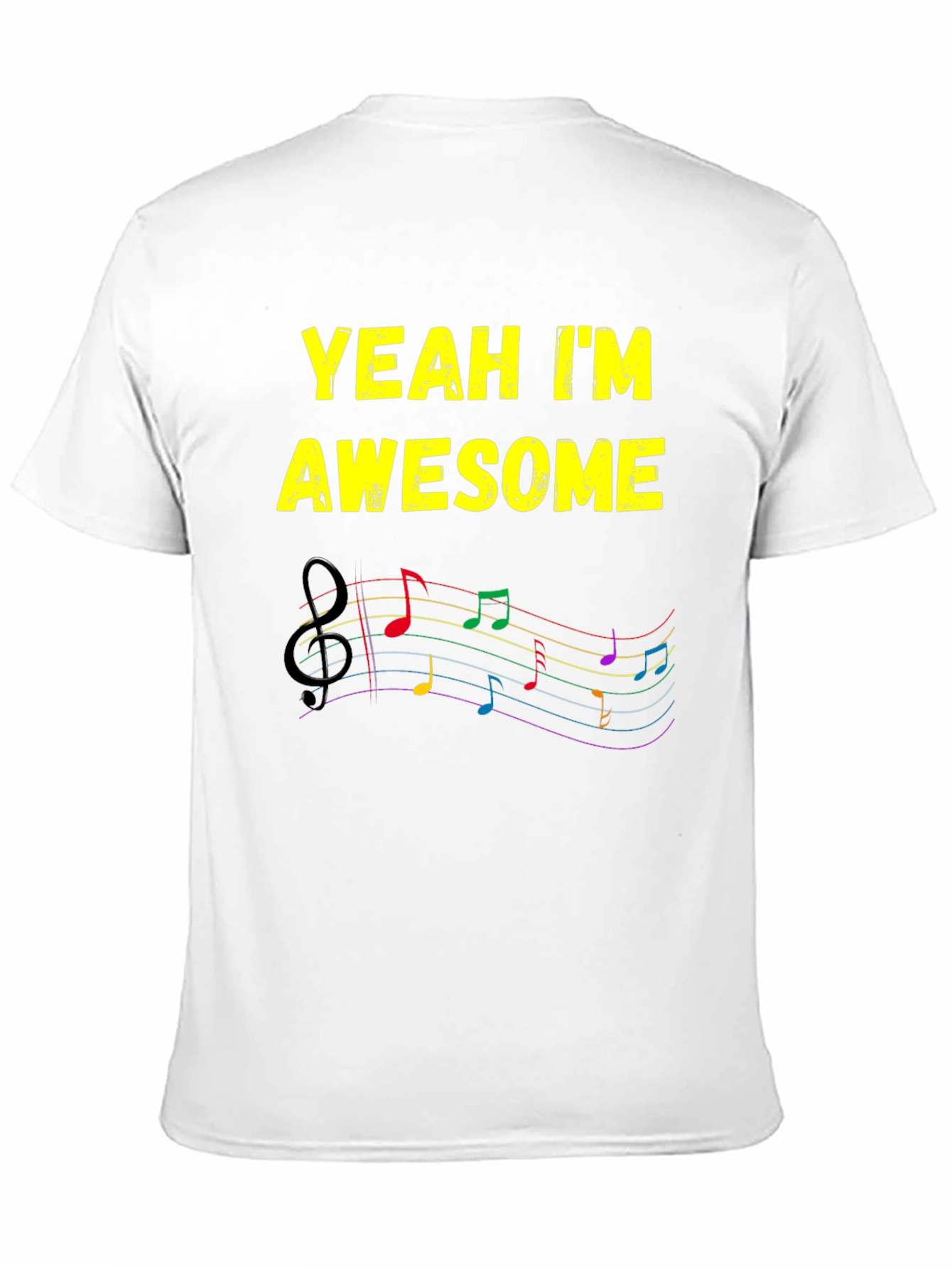 Awesome Music Notes T-Shirt - Stylish Graphic Tee