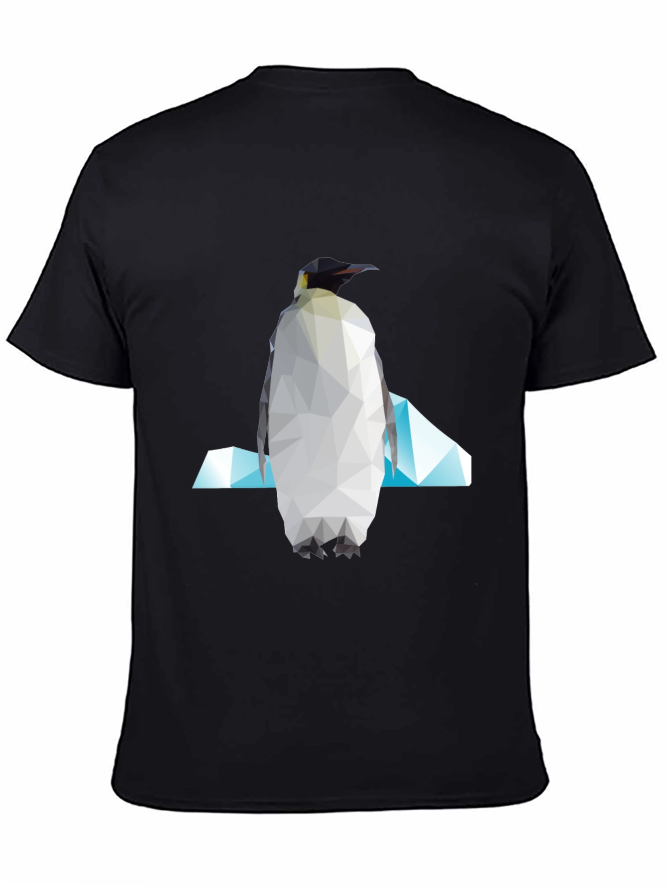 Geometric Penguin Graphic Tee - Modern Unisex Style