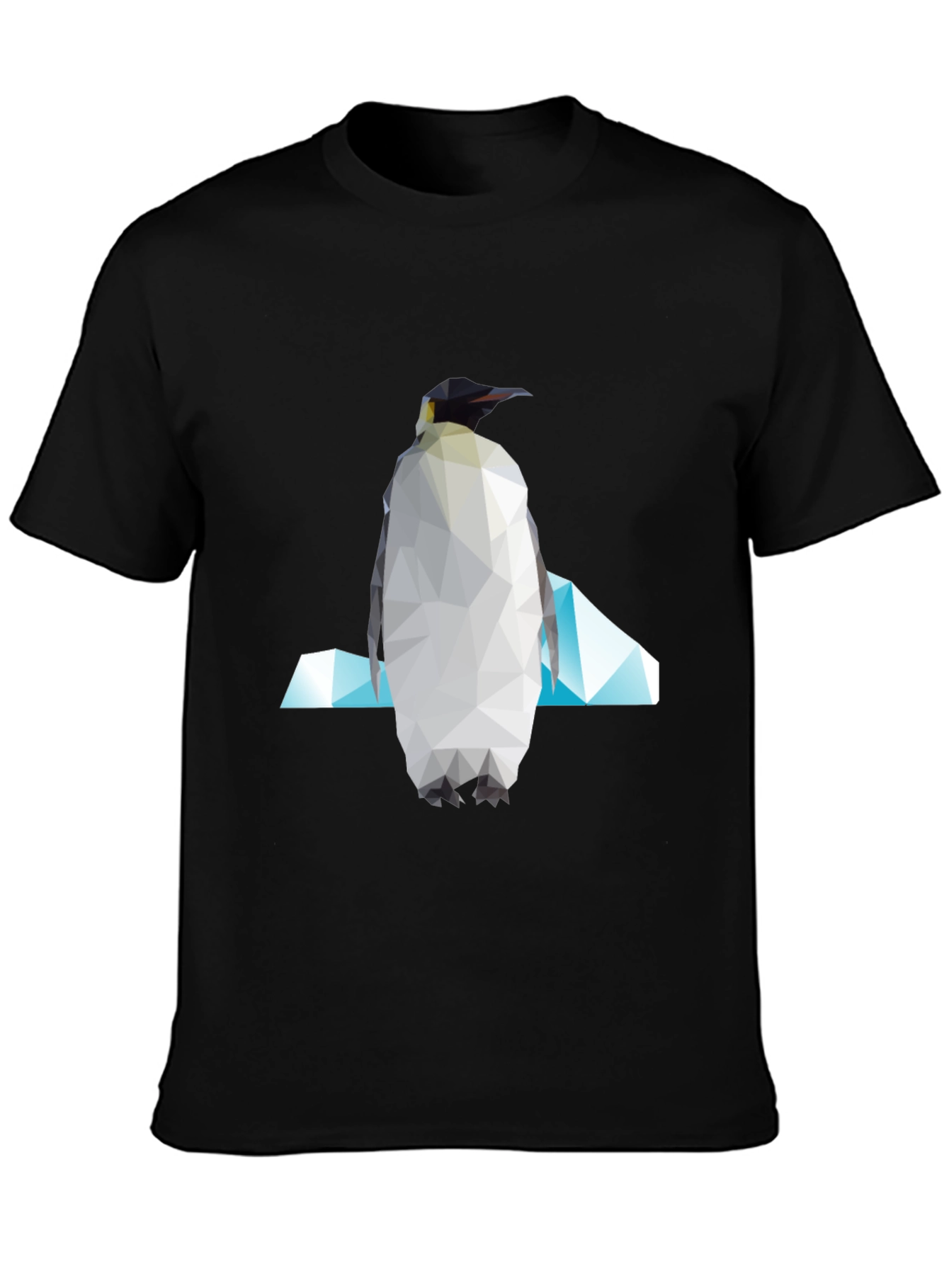 Geometric Penguin Graphic Tee - Modern Unisex Style