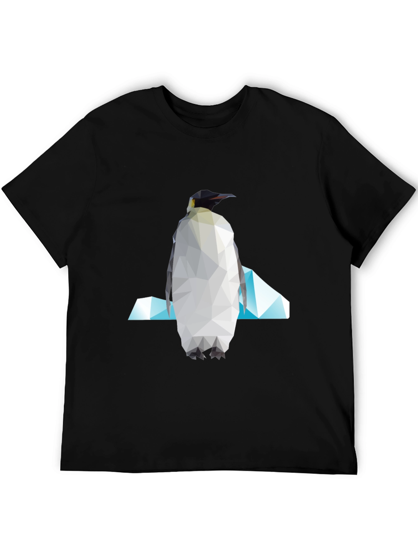 Geometric Penguin Graphic Tee - Modern Unisex Style